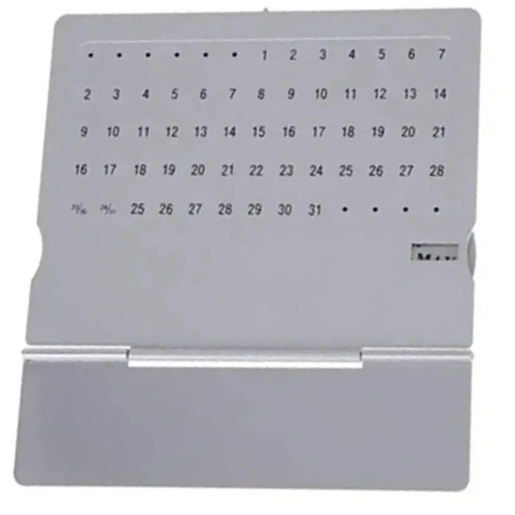 Slim Metal Perpetual Desk Calendar Century