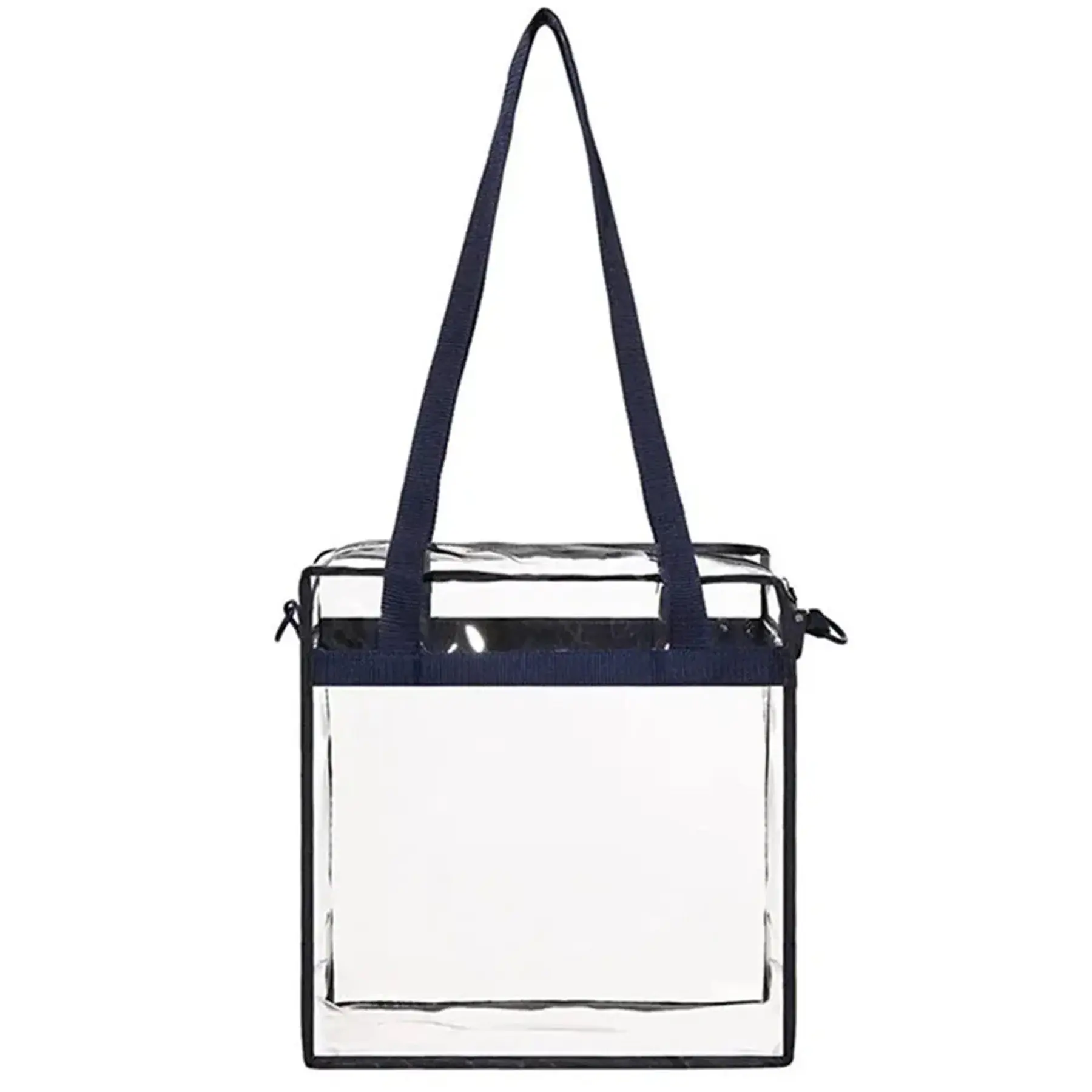 Clear PVC Stadium Tote Bag Zippered Security Event Approved