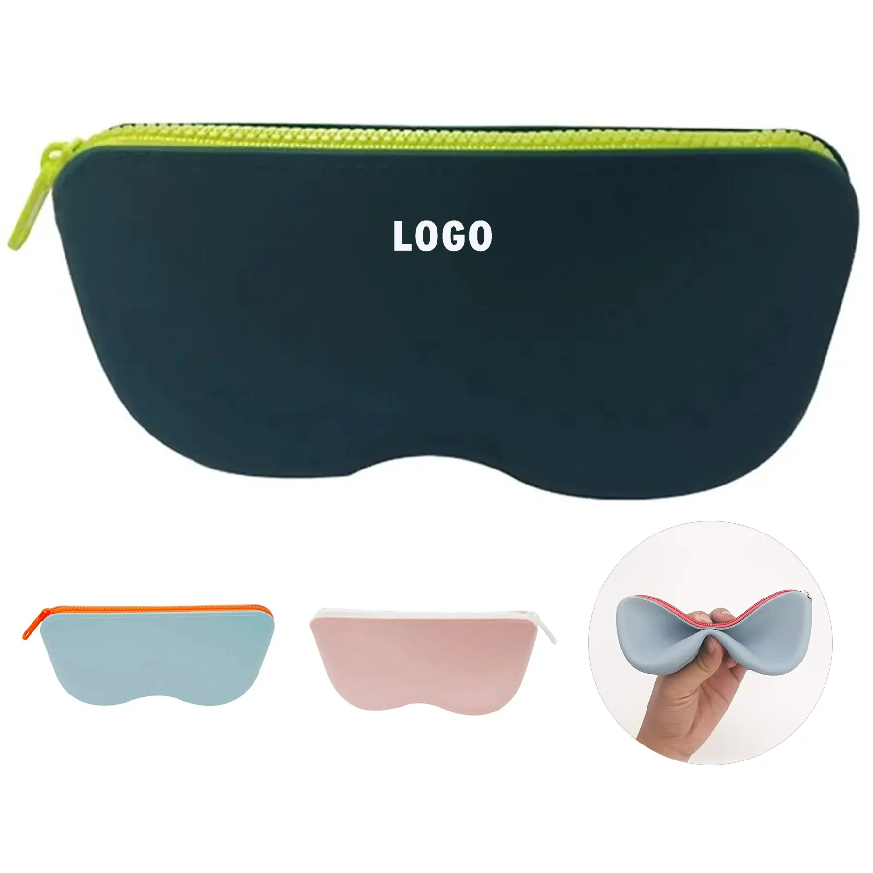 Portable Waterproof Silicone Eyewear Organizer - Compact Travel Case 2