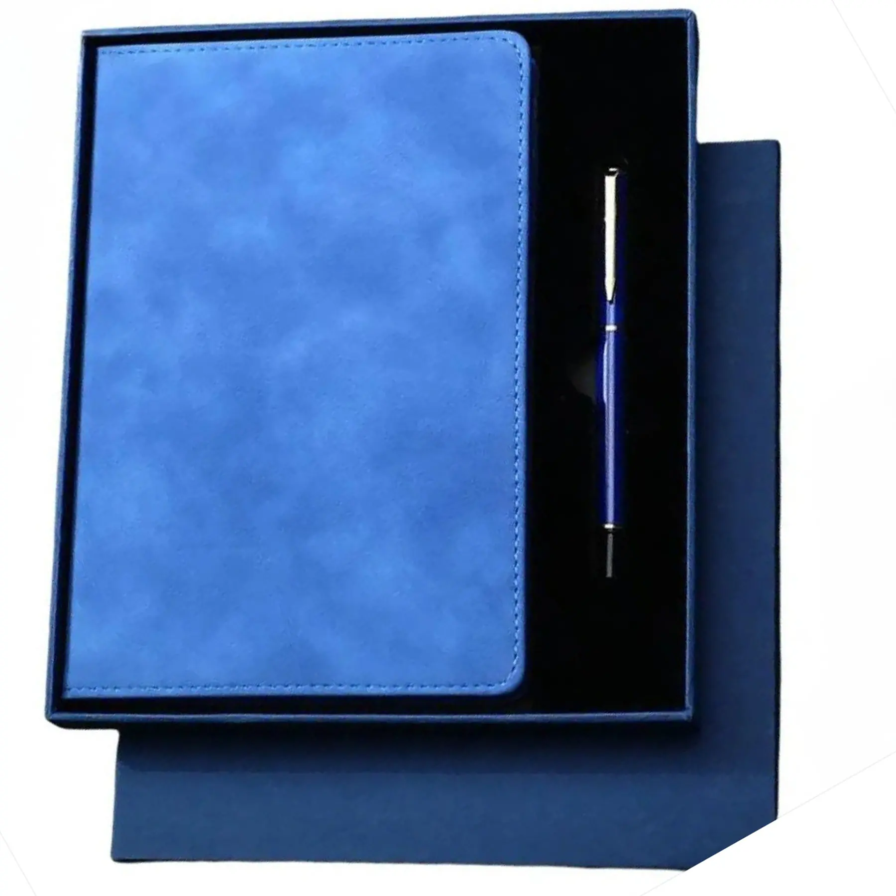 Executive Leather Notebook Pen Set Custom Logo Business Gift