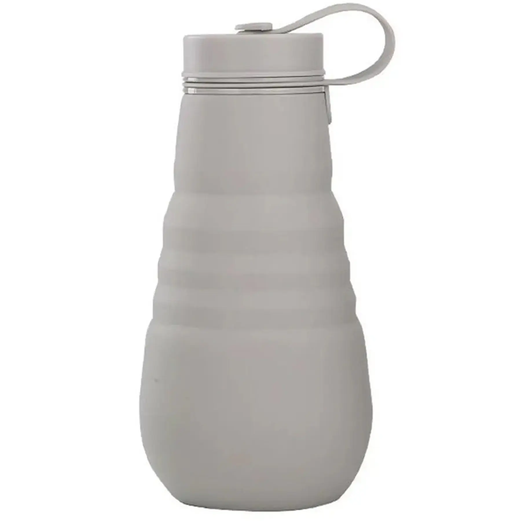 16oz Collapsible Silicone Water Bottle Camping Cup Reusable Leakproof