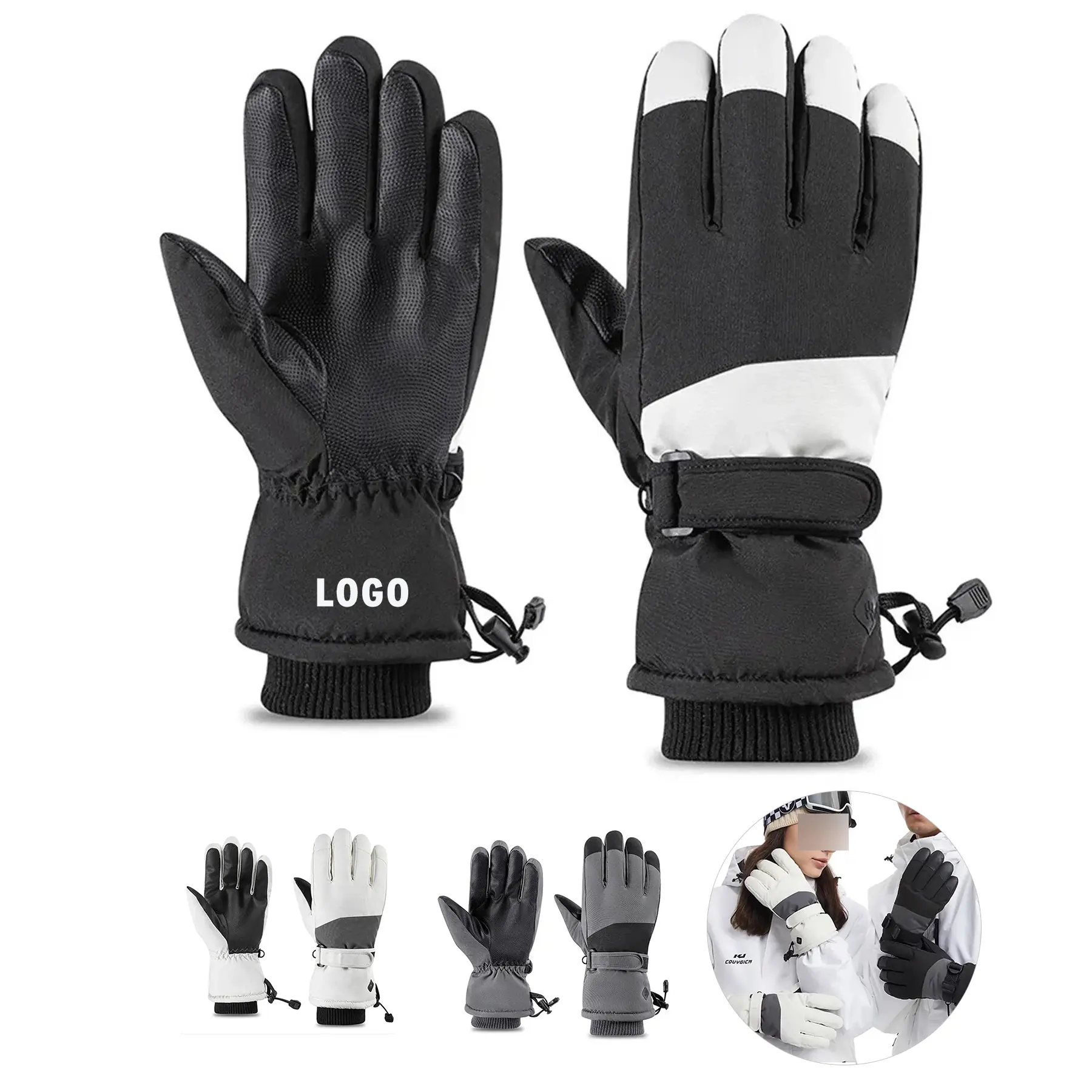 Winter Thermal Touchscreen Gloves for Skiing Snowboarding 2