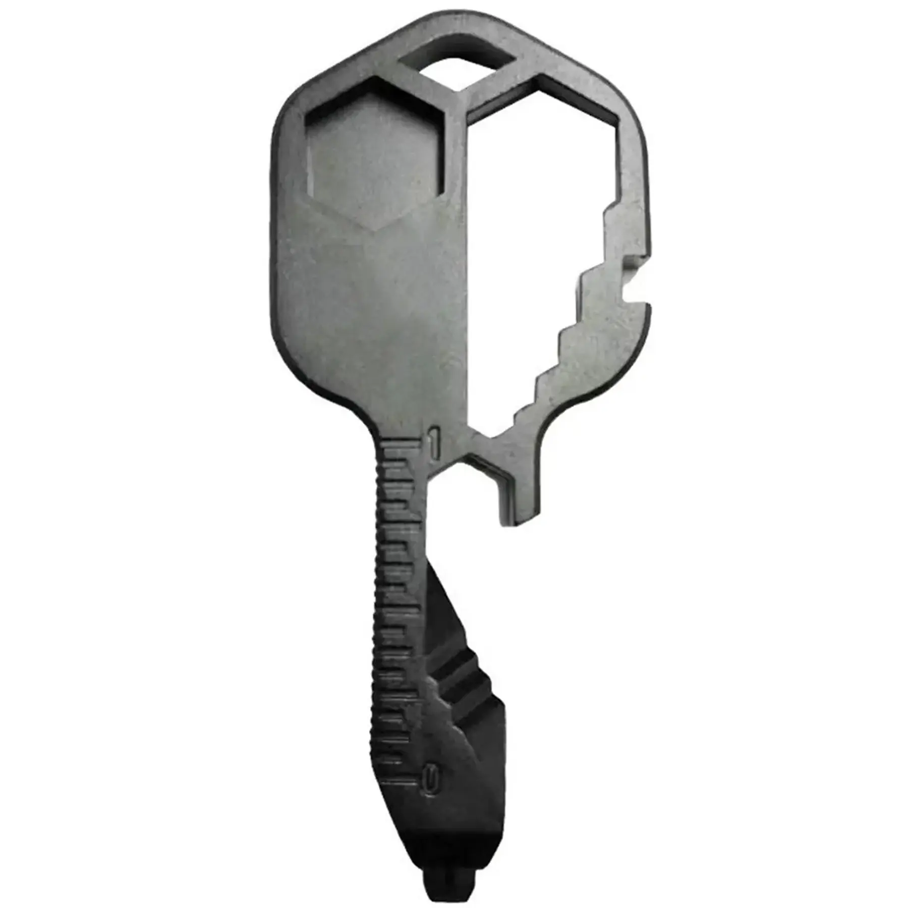 Compact Stainless Steel Keychain Multi Tool 24 Functions EDC Gadget