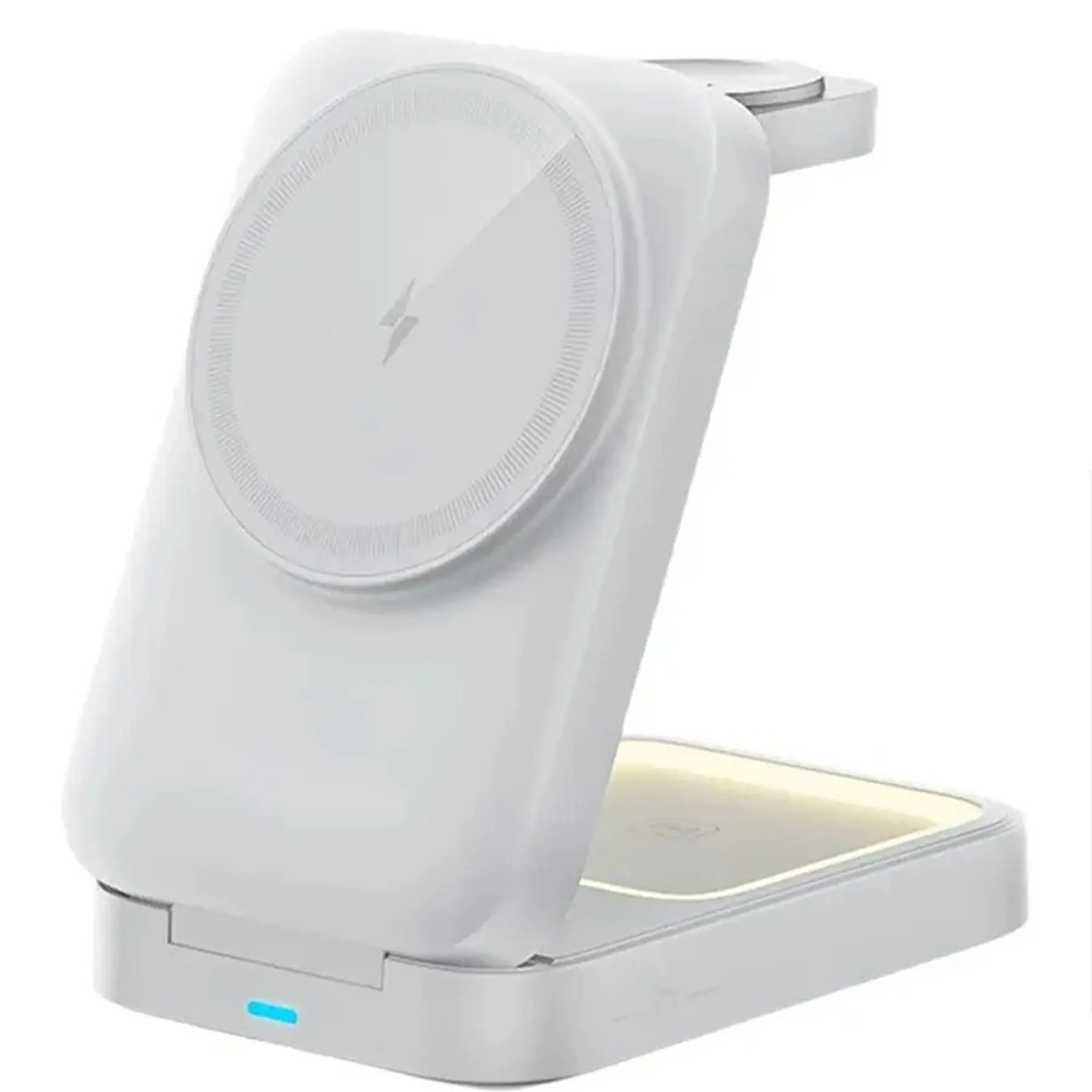 Triple Device Foldable Wireless Charging Station Custom Logo