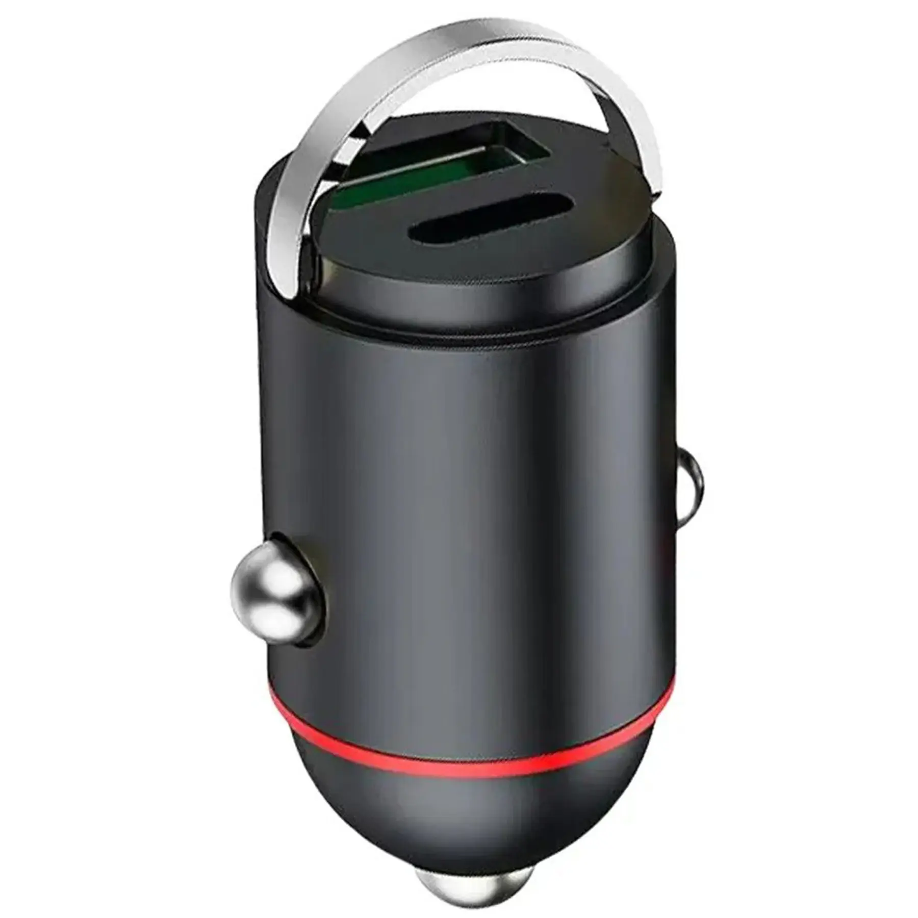 Compact Dual Port Car Charger USB C Fast Charging