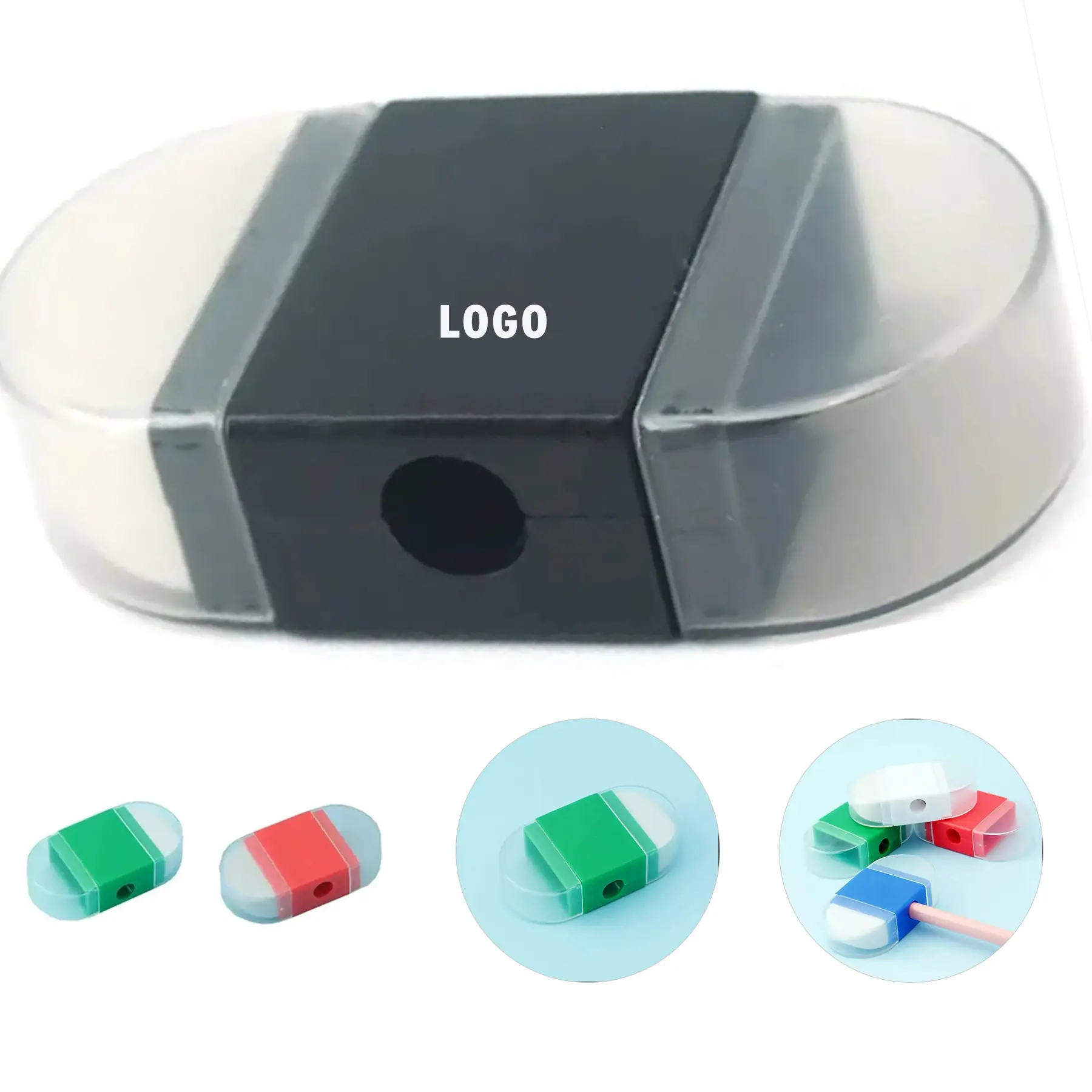 Double Function Pencil Sharpener Eraser 2