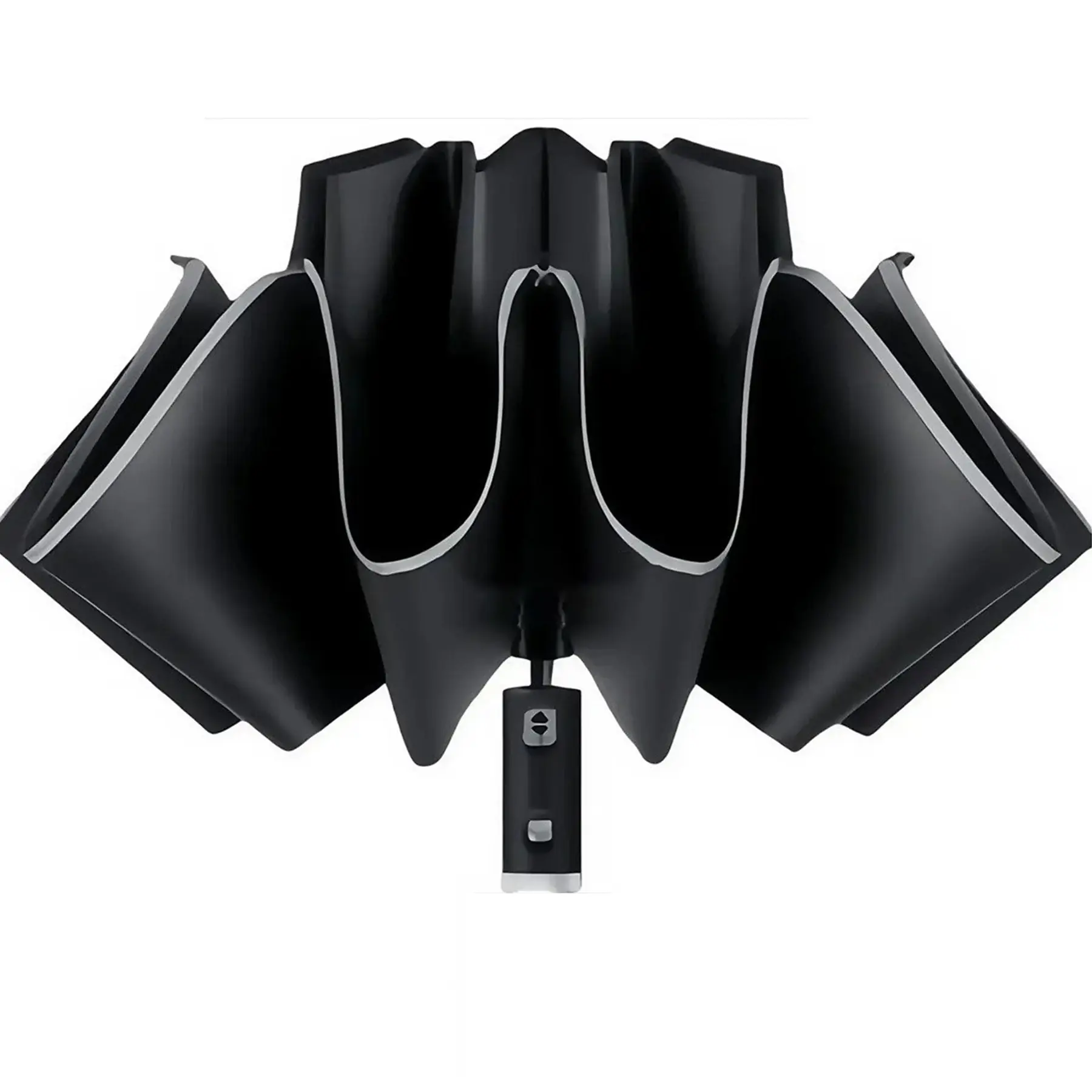 Compact Reverse Folding LED Reflective Umbrella Auto Open Close