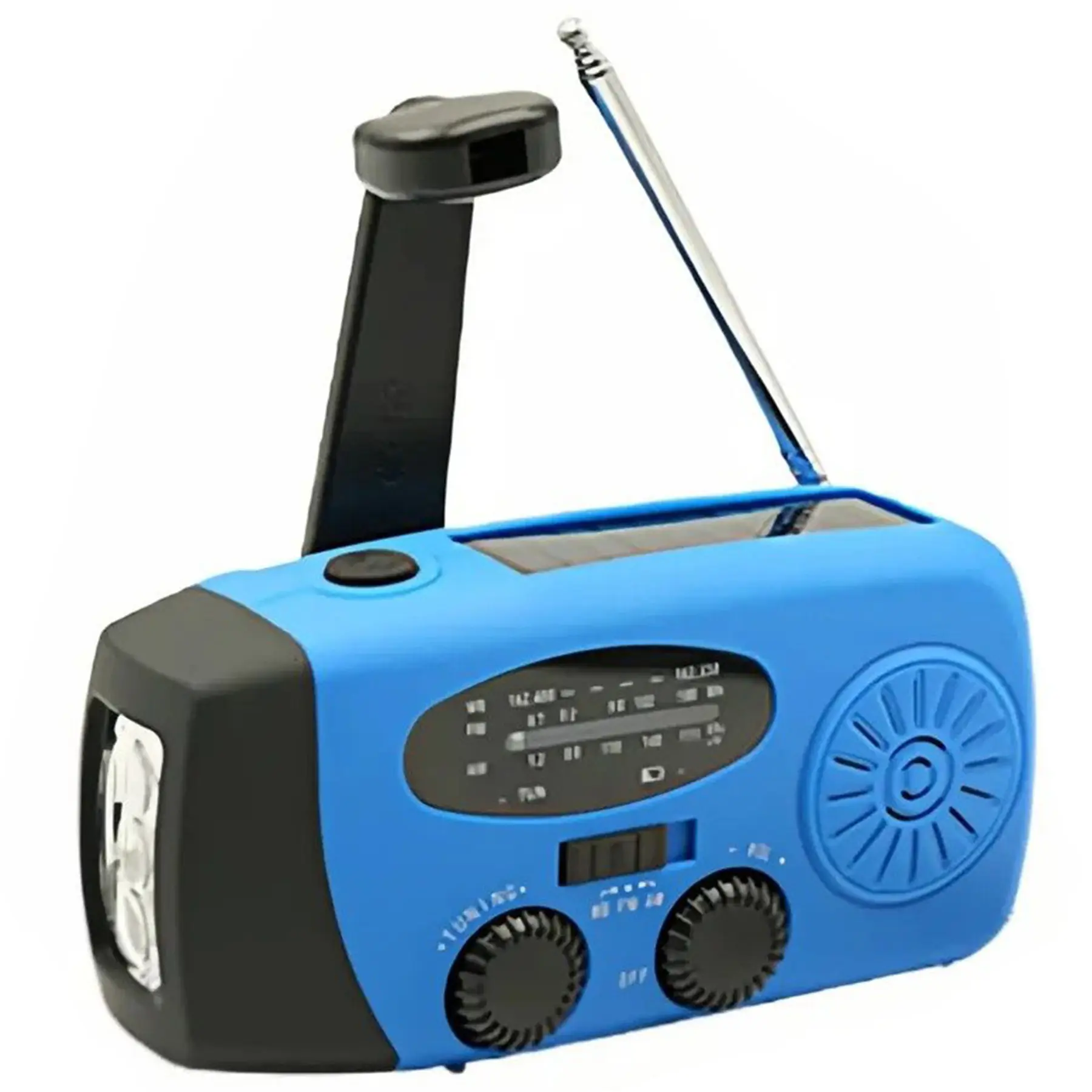 Emergency Crank Radio LED Flashlight Solar Power Bank