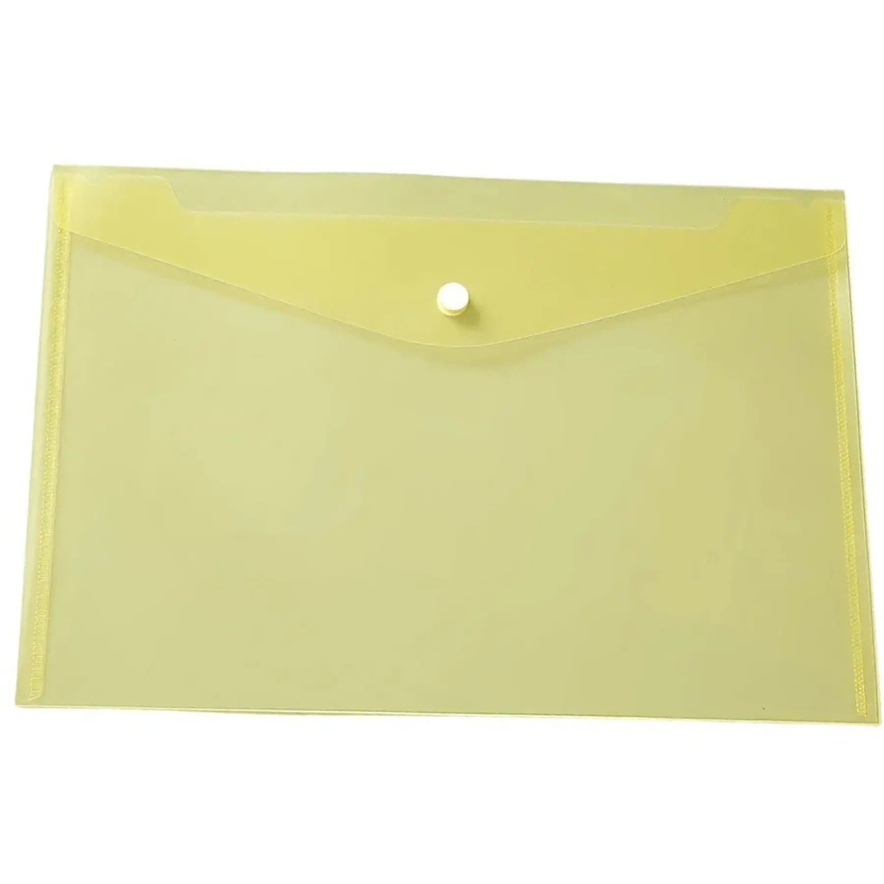 Clear Plastic Snap Closure Envelope Folder