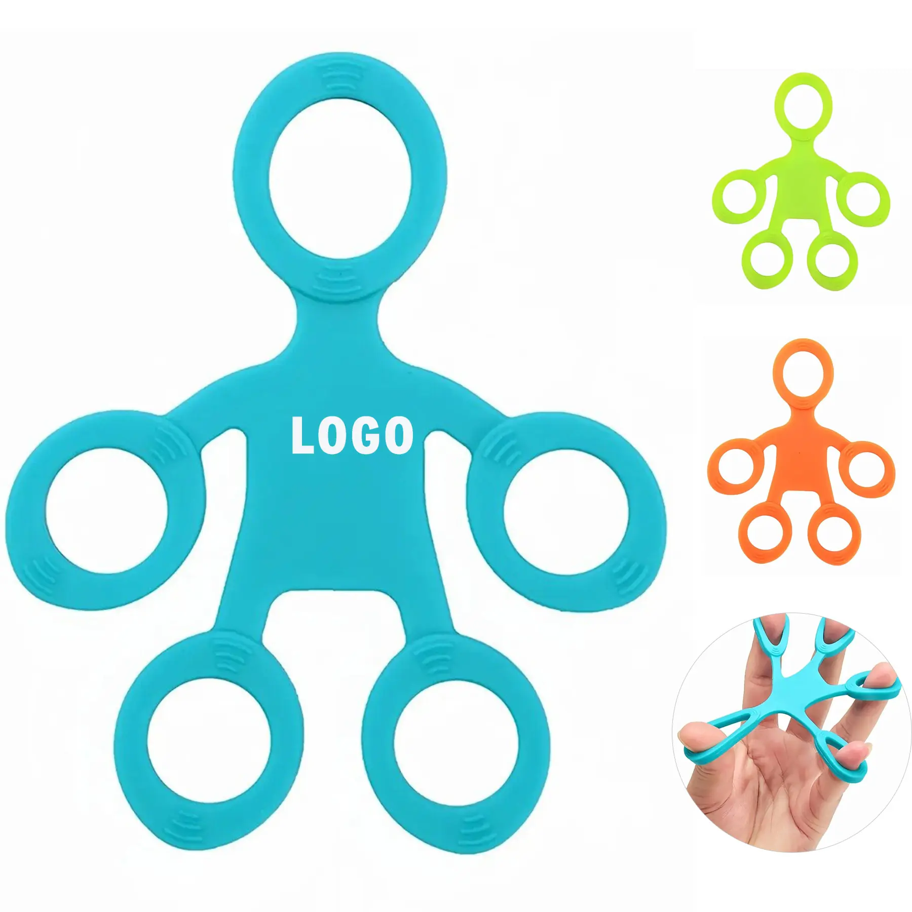 Silicone Finger Hand Grip Strengthener Arthritis Recovery Stress Toy 2