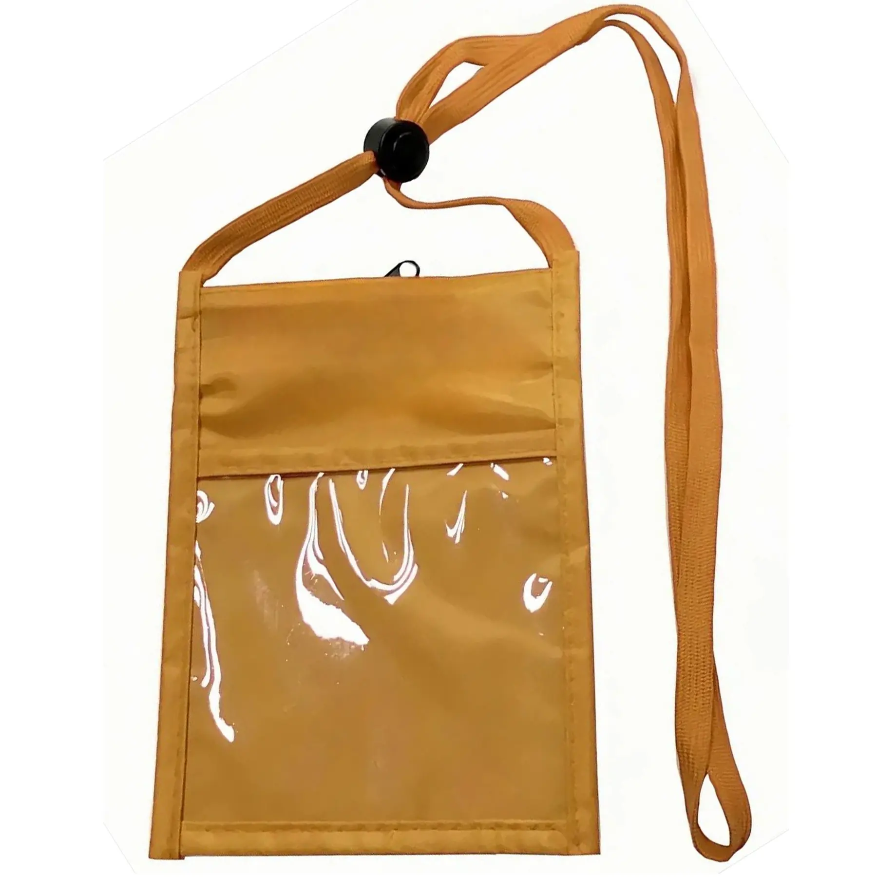 Adjustable Lanyard ID Badge Holder with Clear Pocket Document Pouch