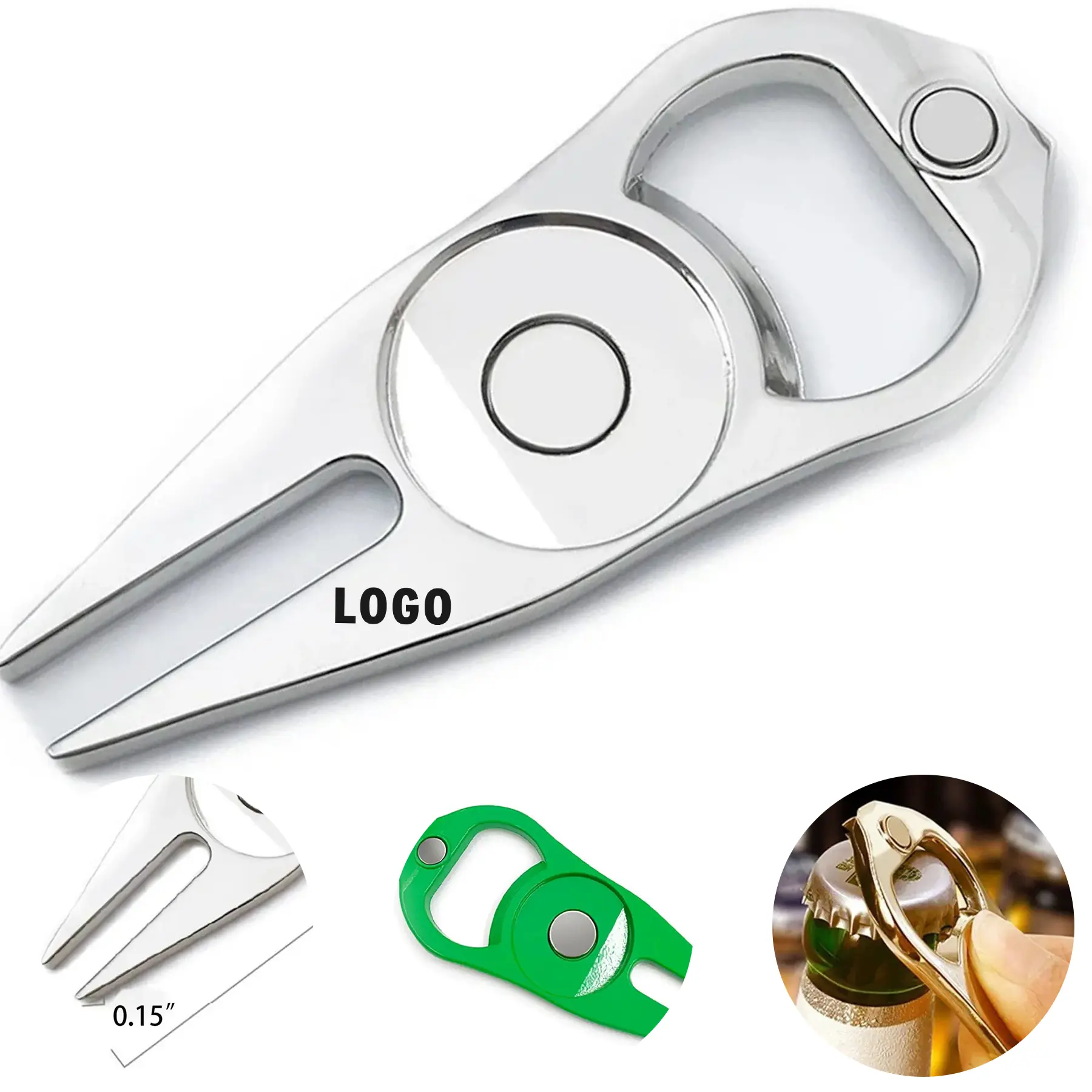 Magnetic Golf Divot Tool Bottle Opener 2