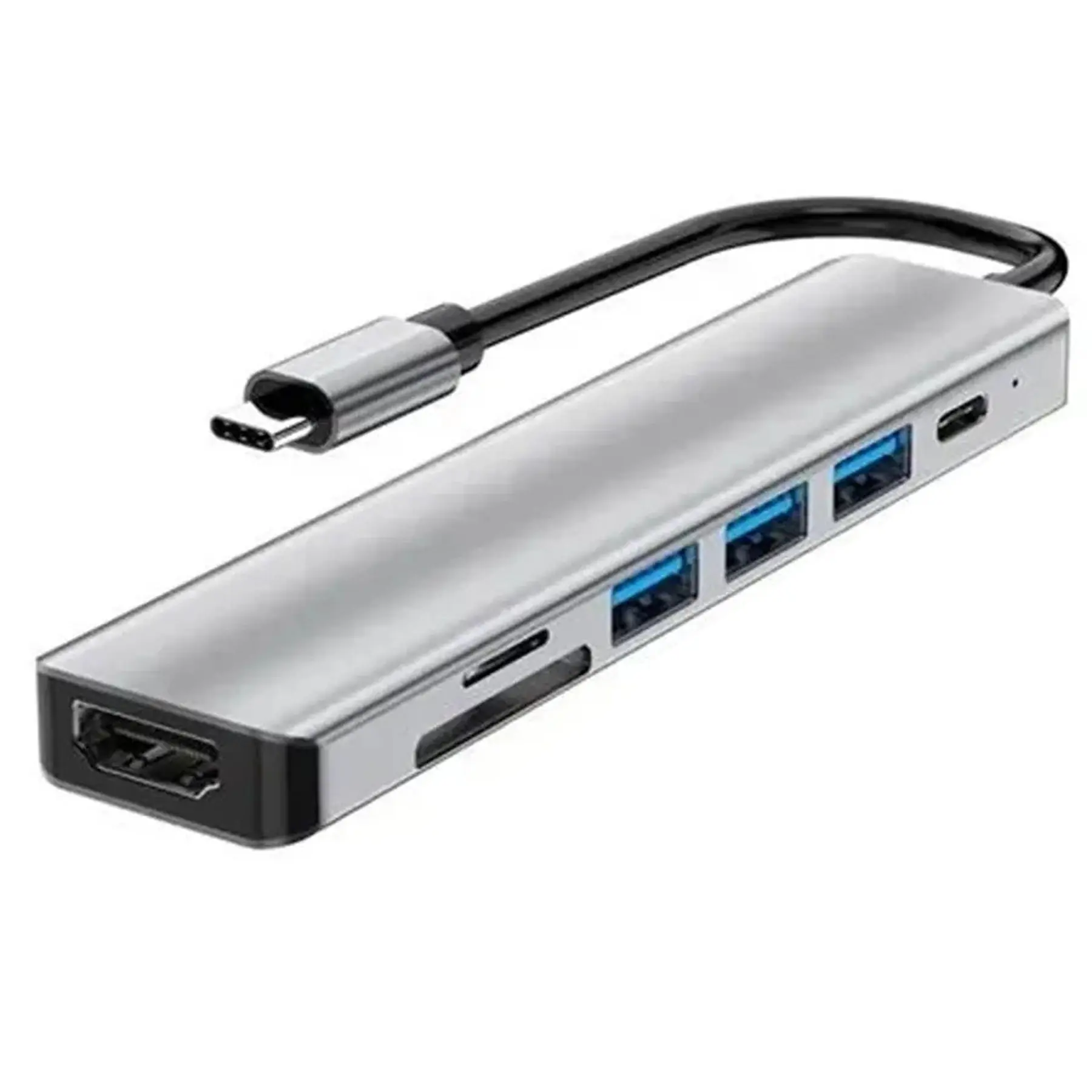 USB C Hub Docking Station 7 Ports Multiport Adapter HDMI 4K SD TF Card Slot