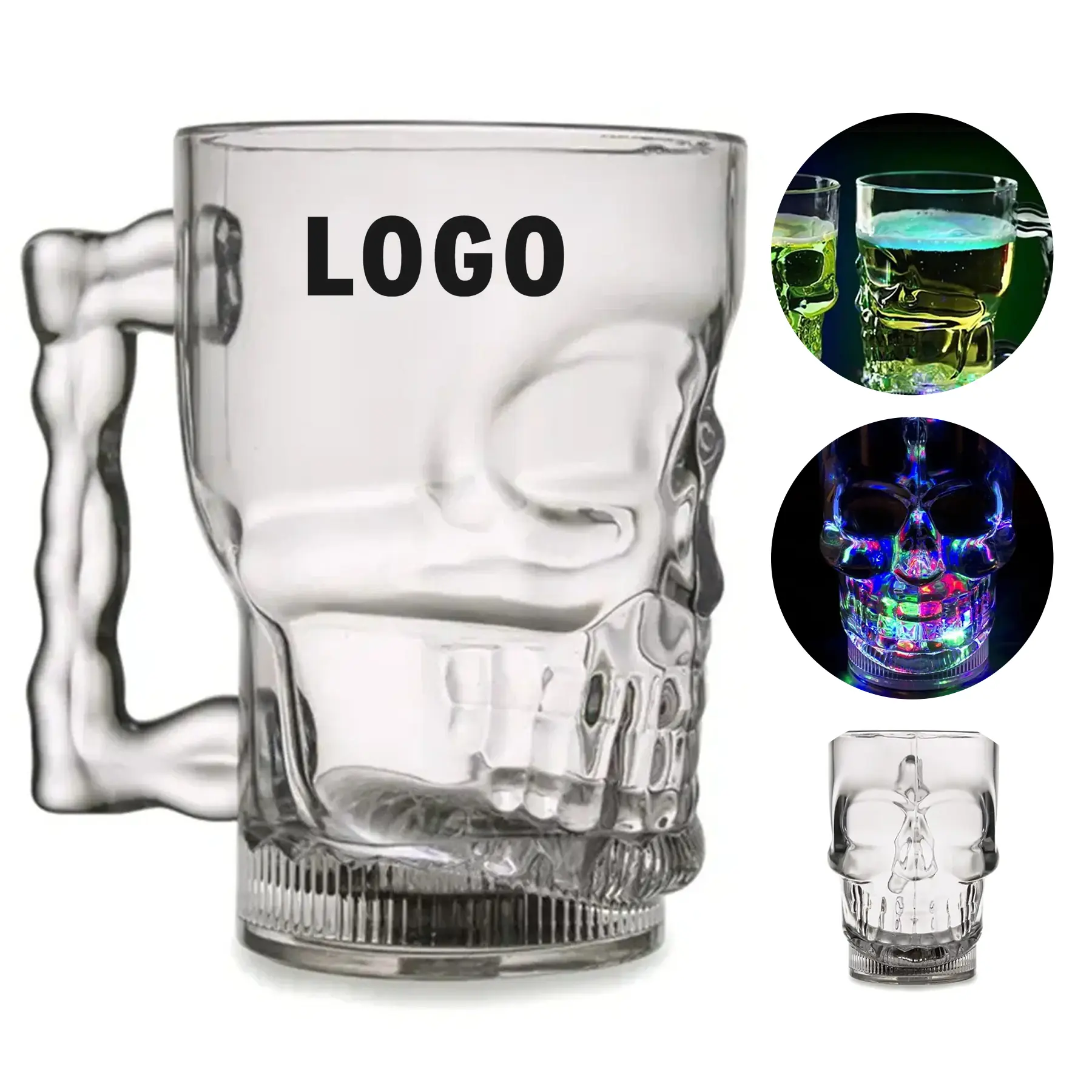 Skull Glow LED Cup Halloween Party Drinkware 2