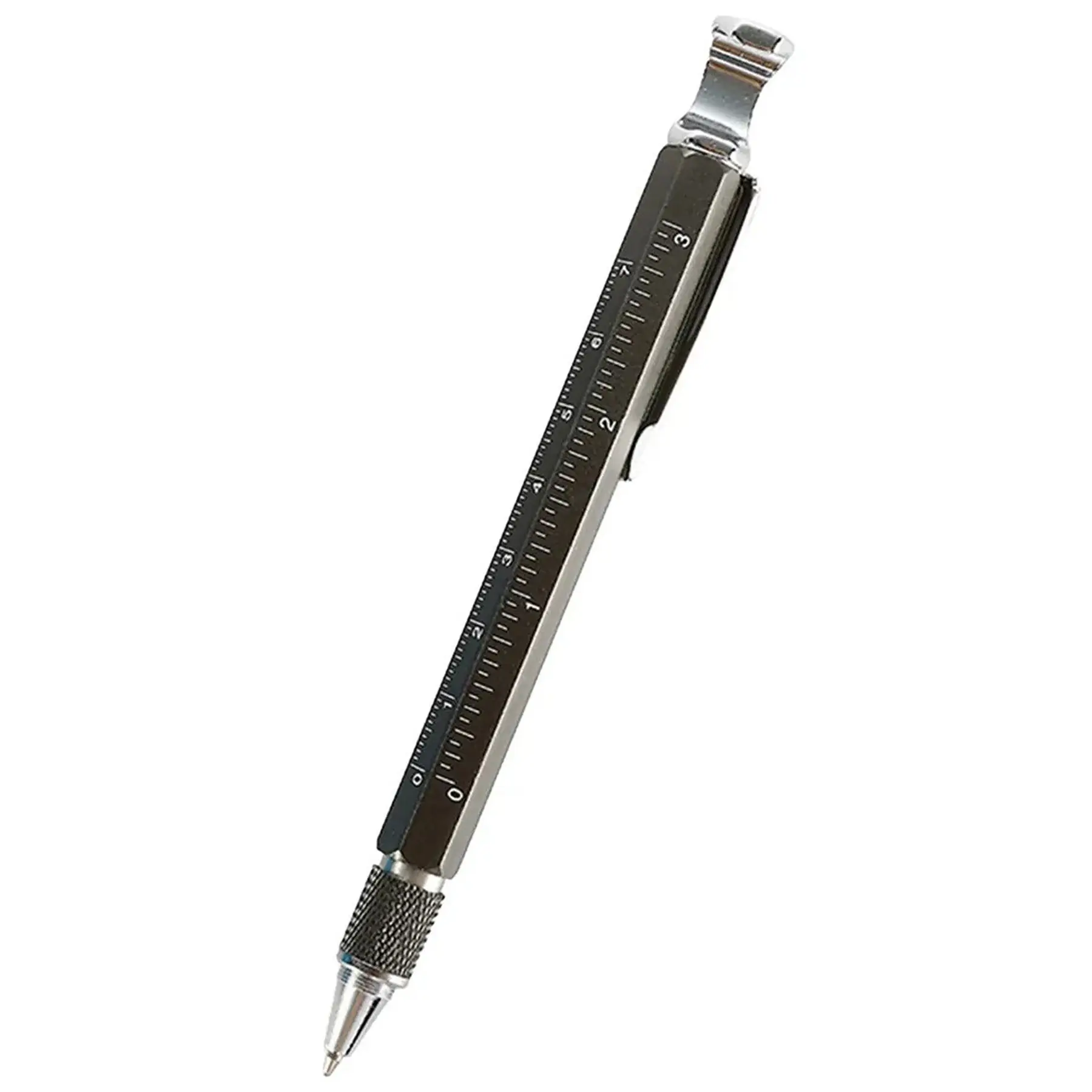 EDC Aluminum Multi Function Pen Bottle Opener Phone Stand Ruler Screwdriver Touch Stylus