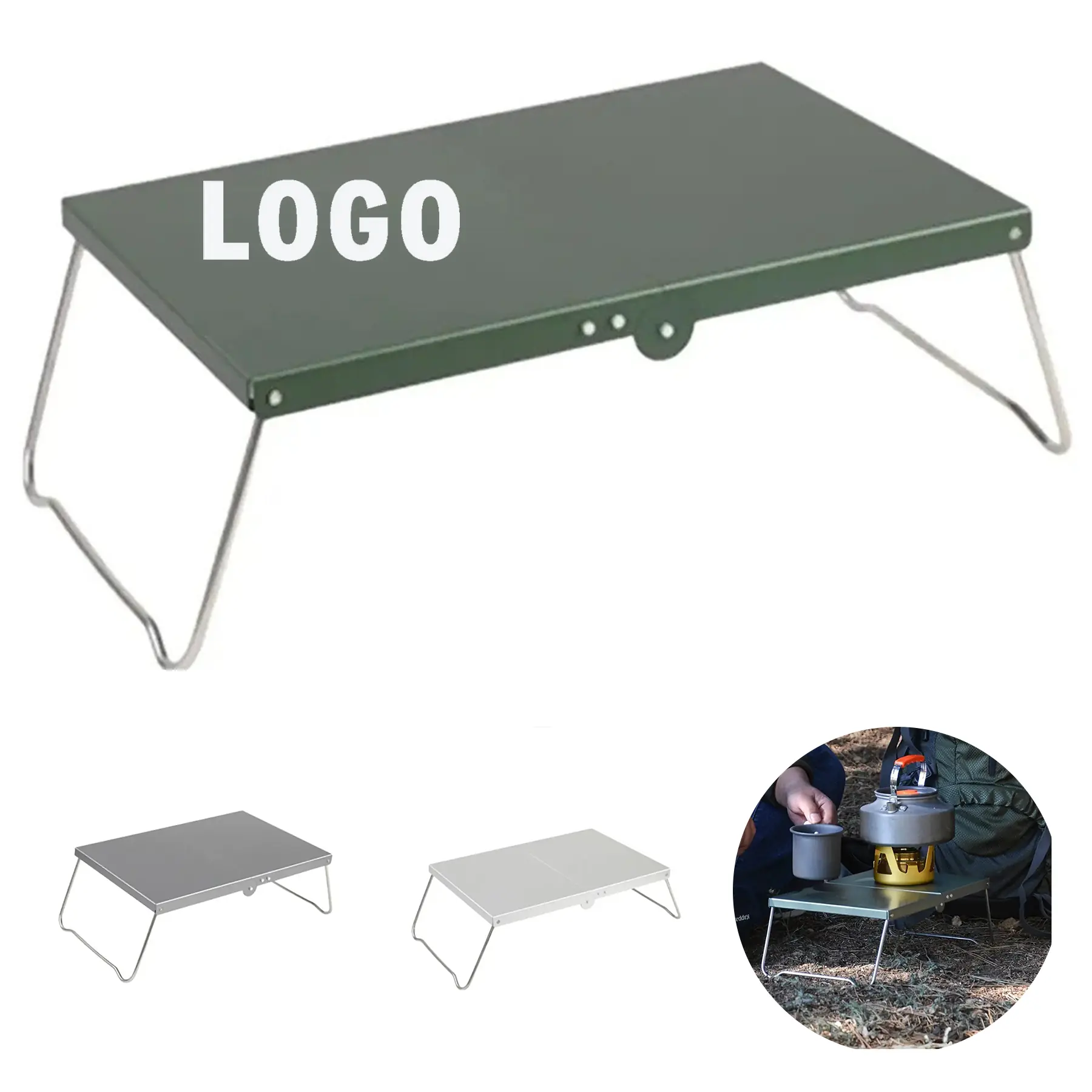 Lightweight Aluminum Folding Camp Table for Outdoor Dining 2