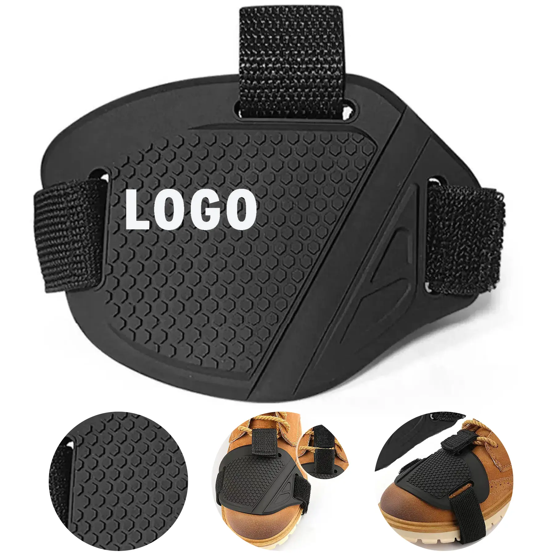 Motorcycle Shoe Protector Gear Shift Pad Anti Scratch Rubber Guard 2