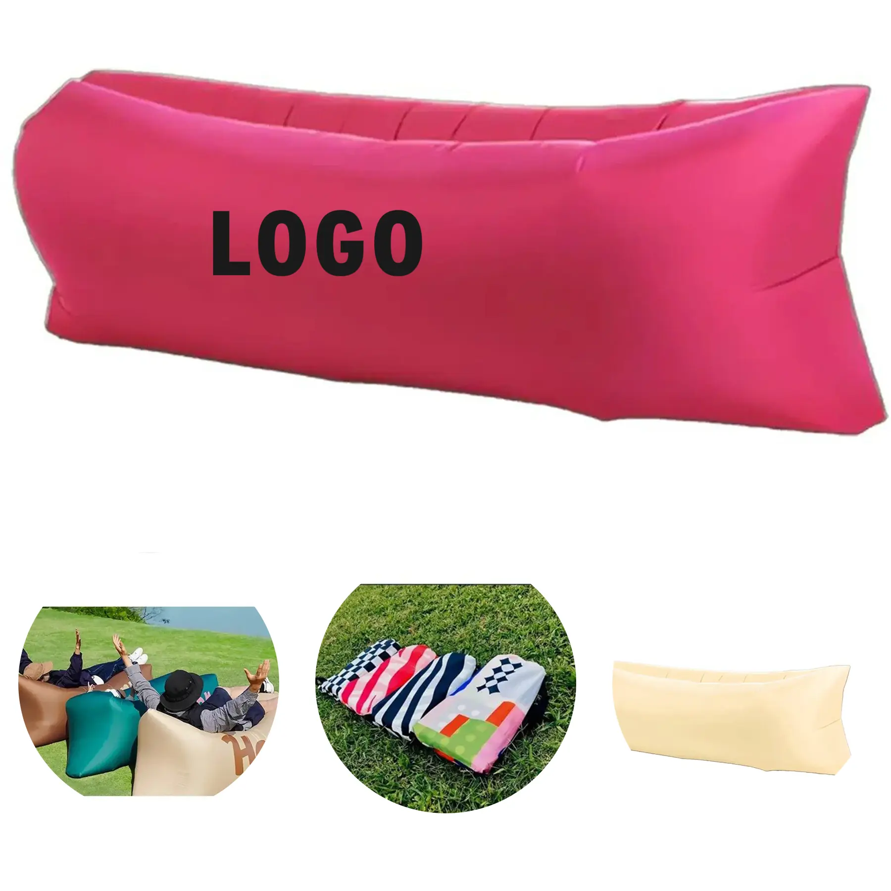 Quick Fill Air Lounger for Beach Camping Travel 2