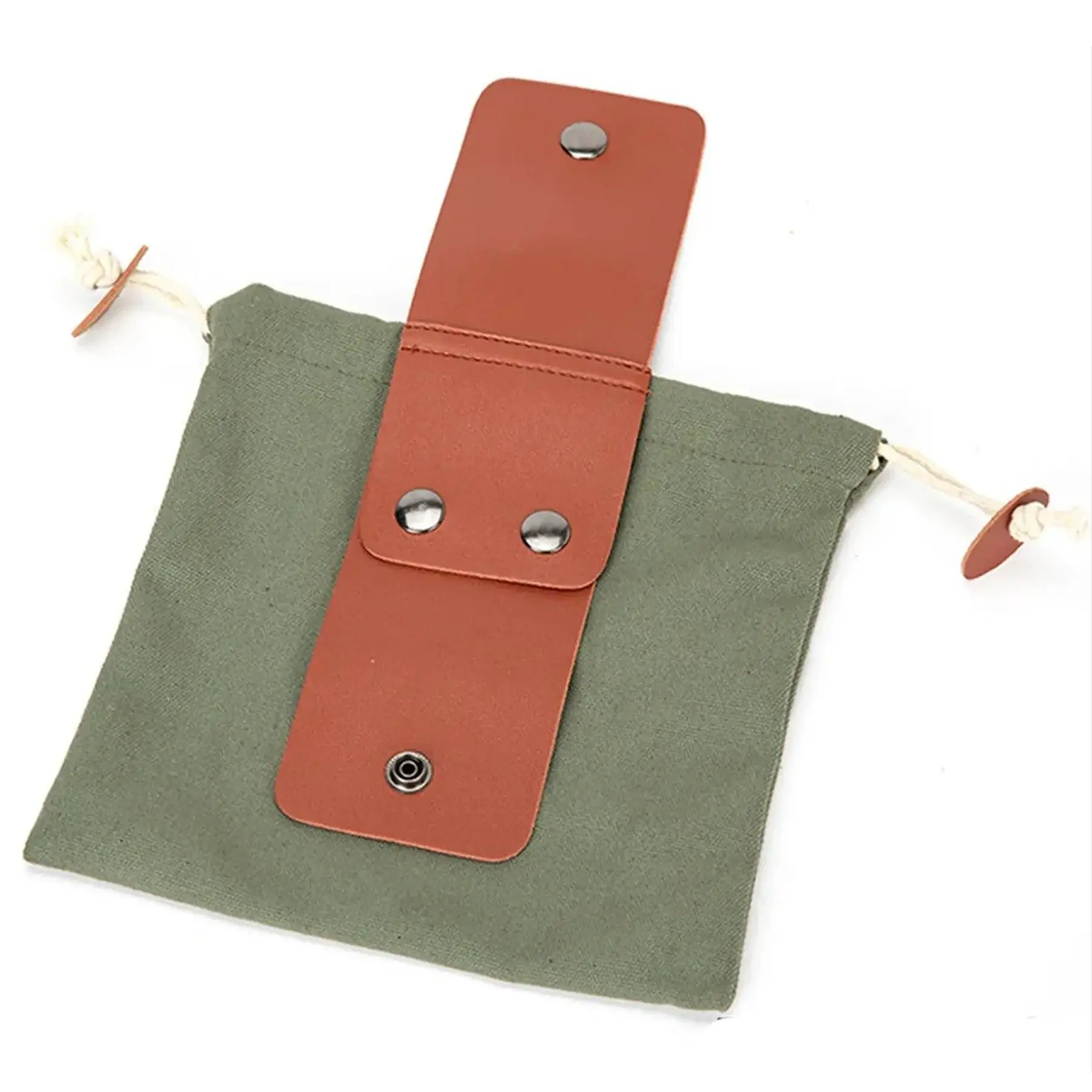 Heavy Duty Waxed Canvas Foldable Harvest Pouch for Outdoor Adventures - Large Capacity Belt Bag