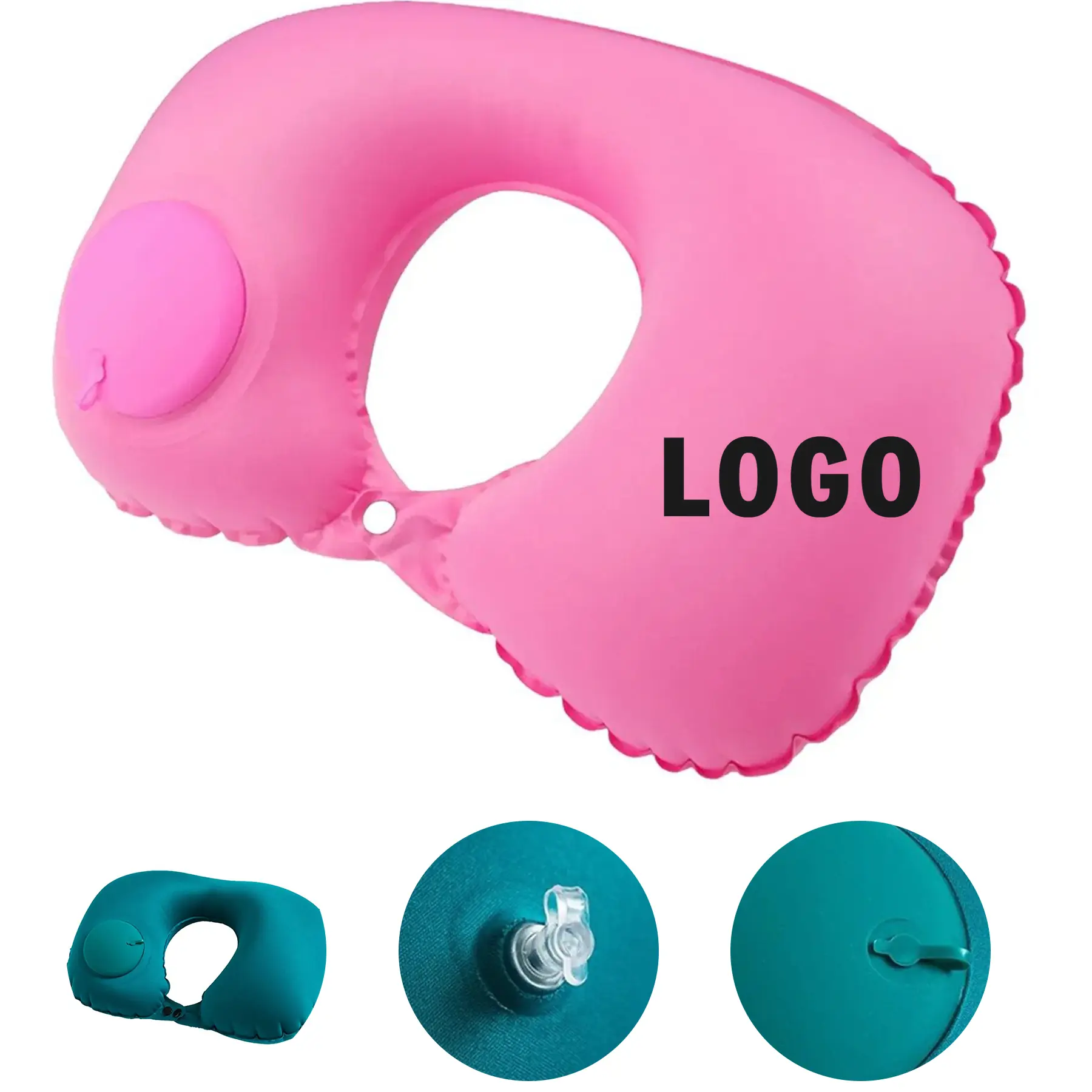 Compact Self Inflatable Ergonomic Travel Neck Pillow 2