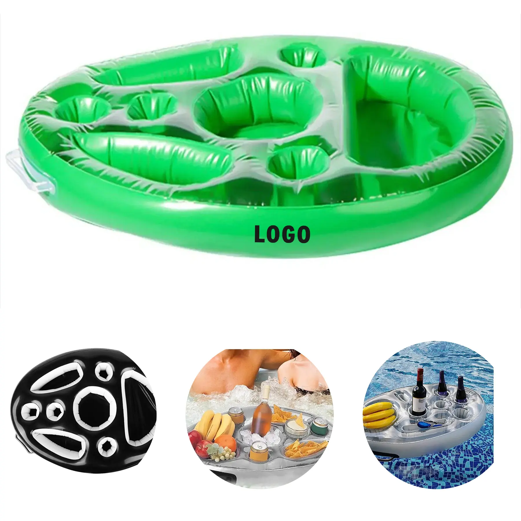 Floating Pool Inflatable Snack Drink Tray 2
