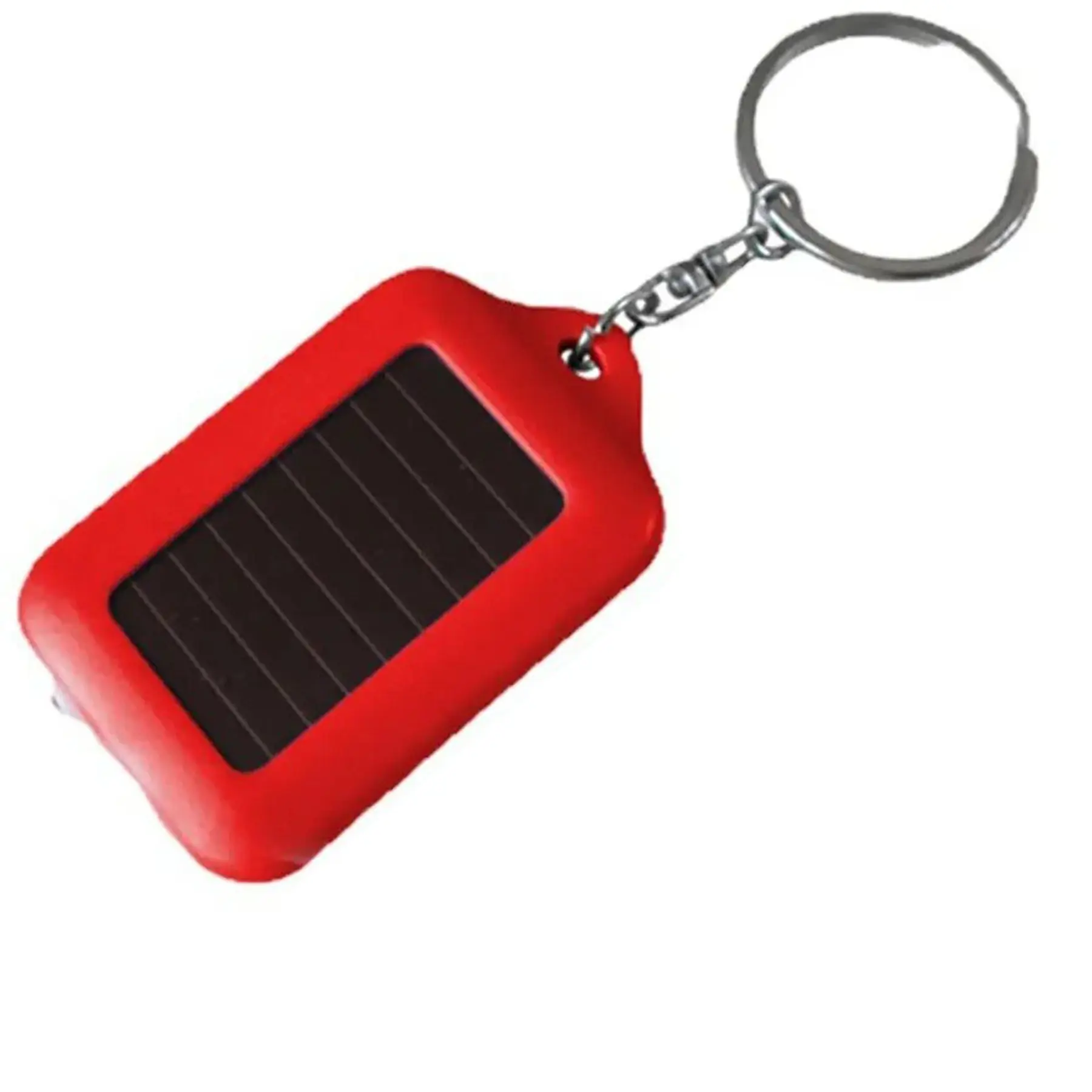 Compact Solar LED Keychain Flashlight Rechargeable