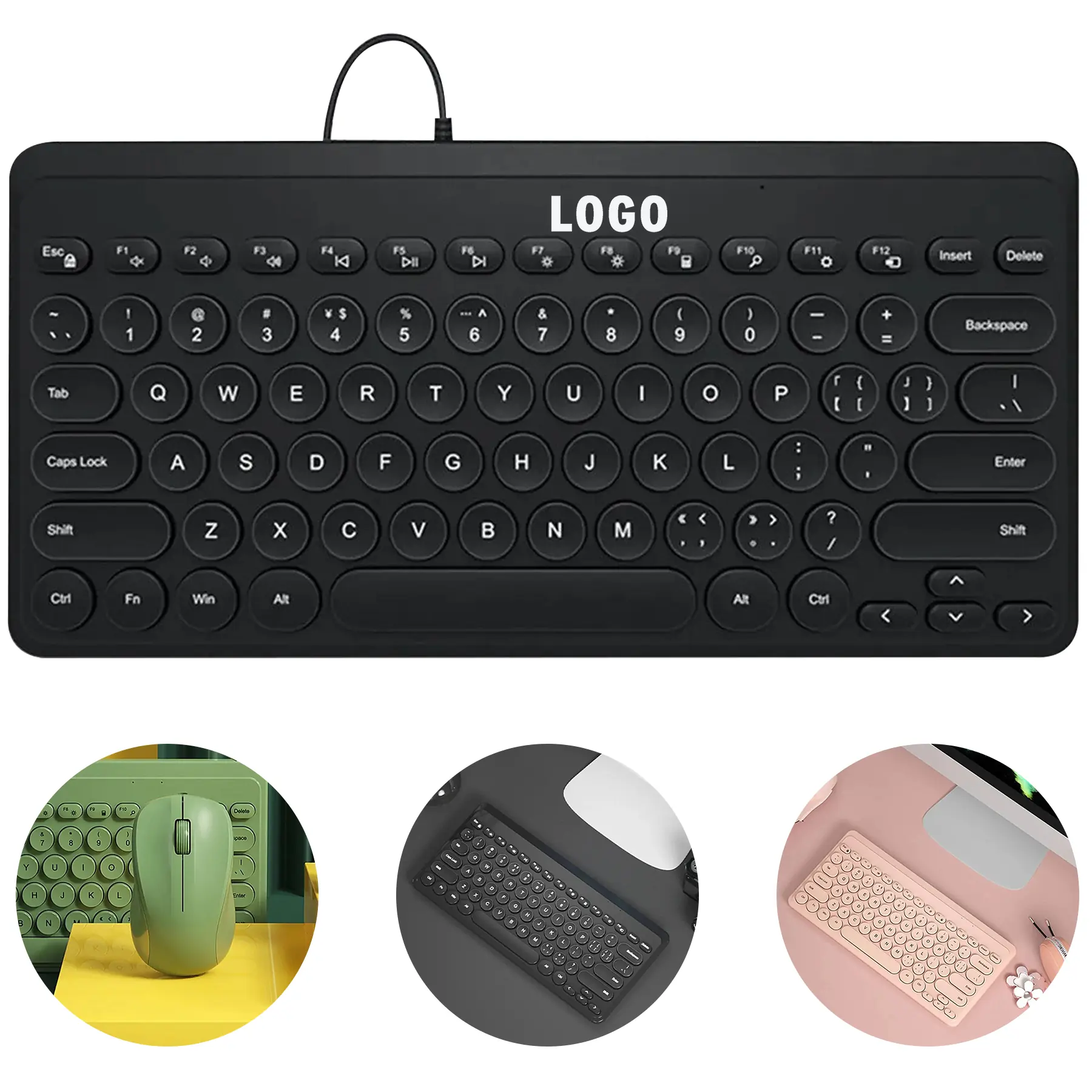 Silent Wireless Keyboard Mouse Combo Home Office Work 2