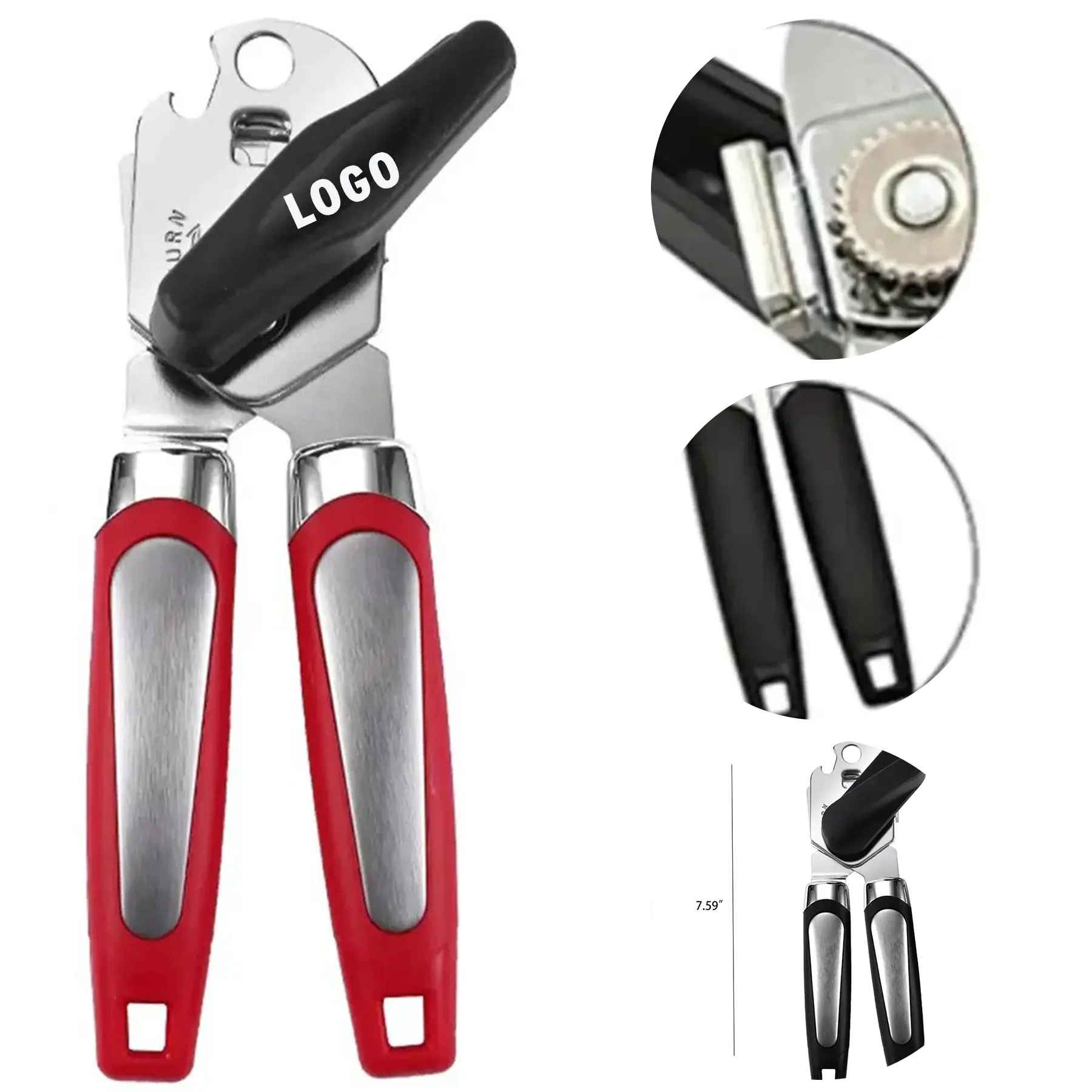 Sturdy Stainless Steel Multipurpose Manual Can Bottle Opener Kitchen Tool 2