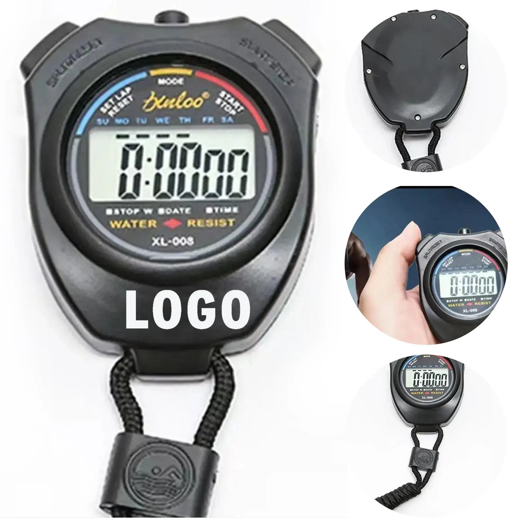 Precision Sports Stopwatch with Custom Logo Option 2