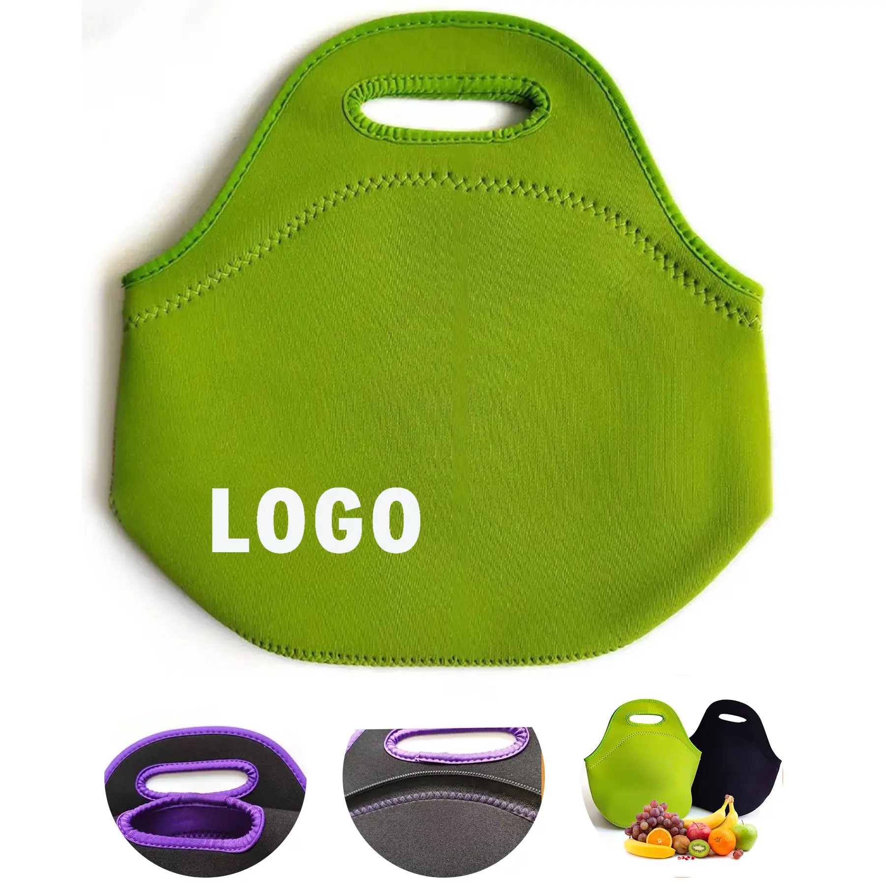 Heavy Duty Insulated Lunch Tote for Outdoor Picnic Camping Work Large Capacity Neoprene Cooler Bag 2