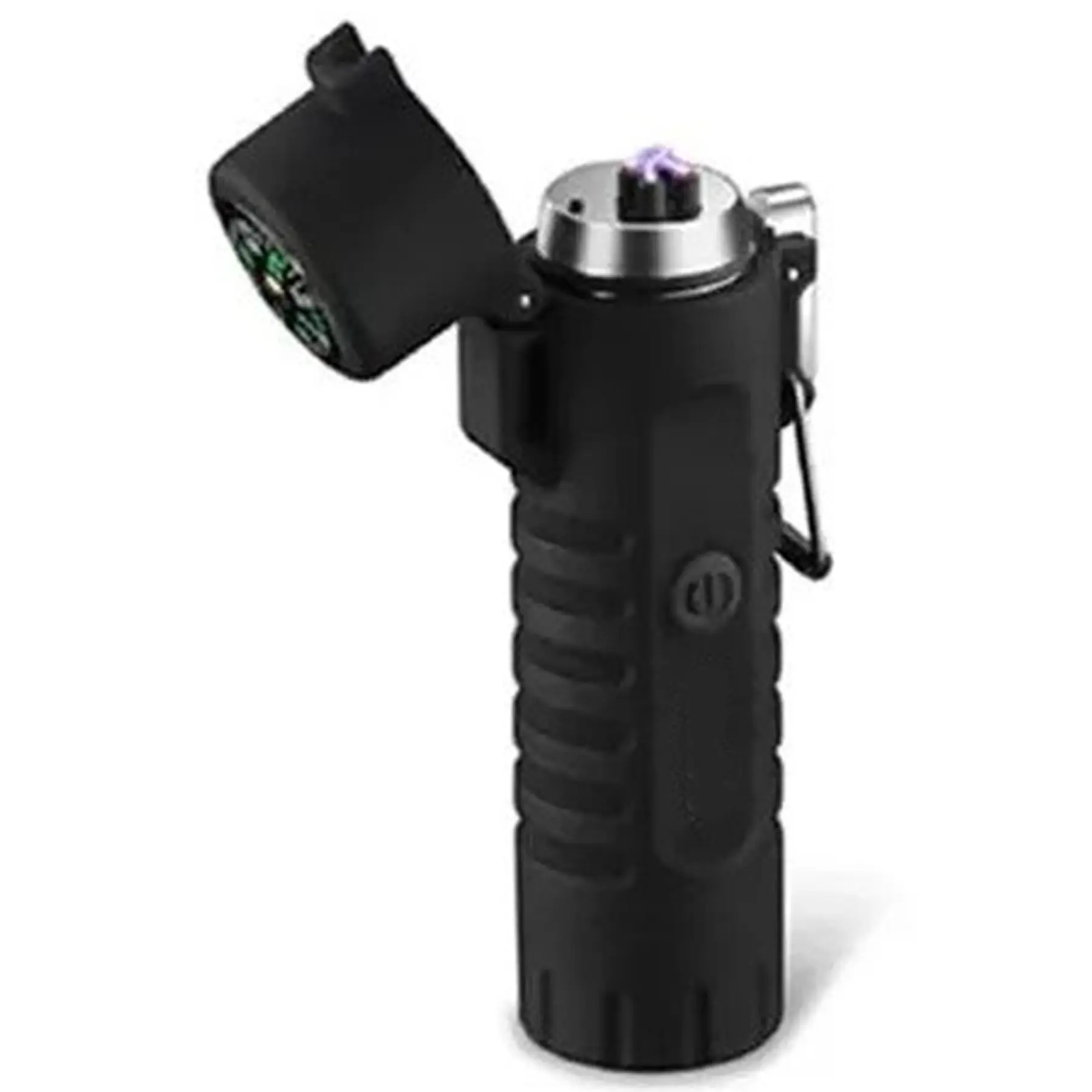 Rechargeable Arc Lighter with LED Flashlight and Compass for Outdoor Survival