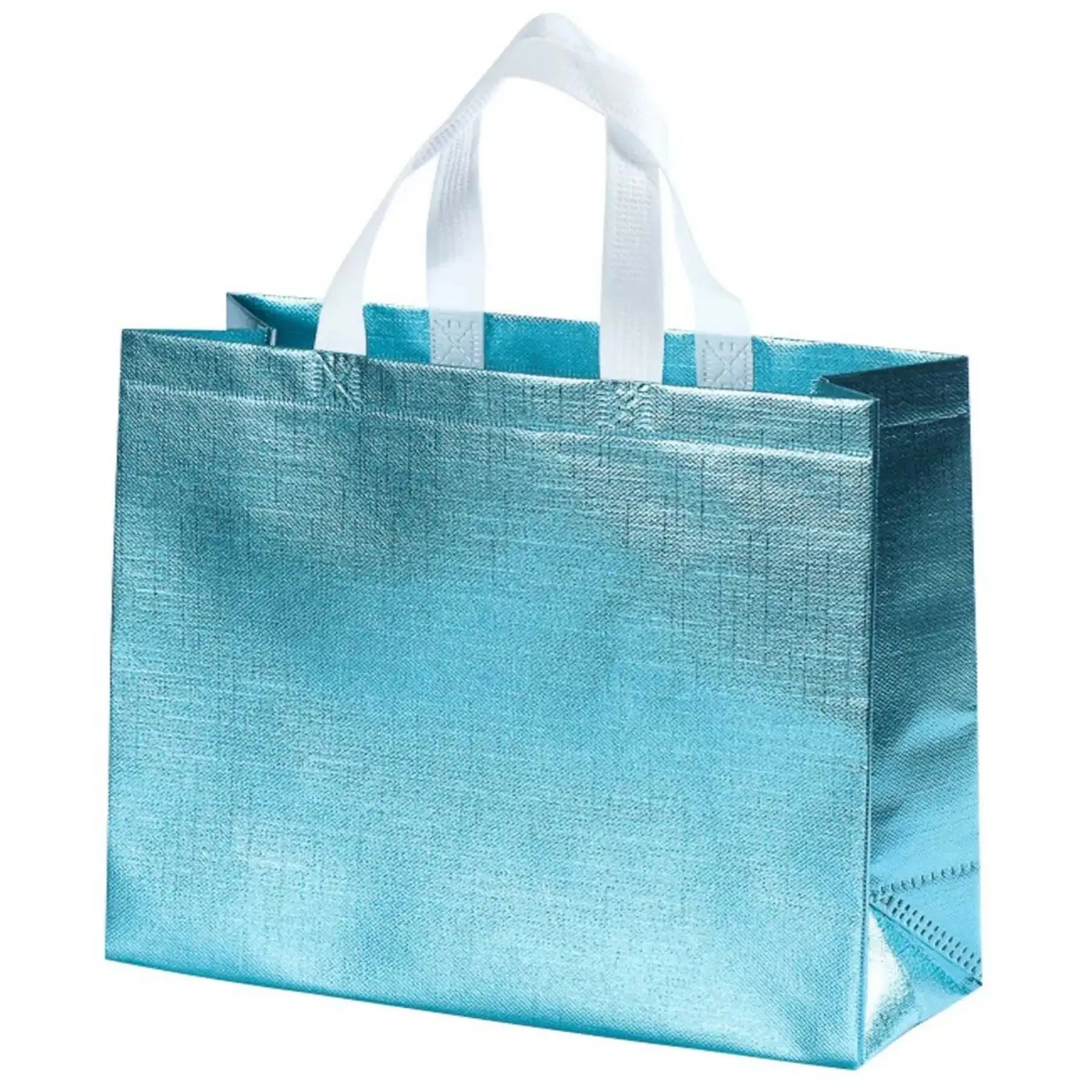 Gold Embossed Non Woven Tote Bag with Handles