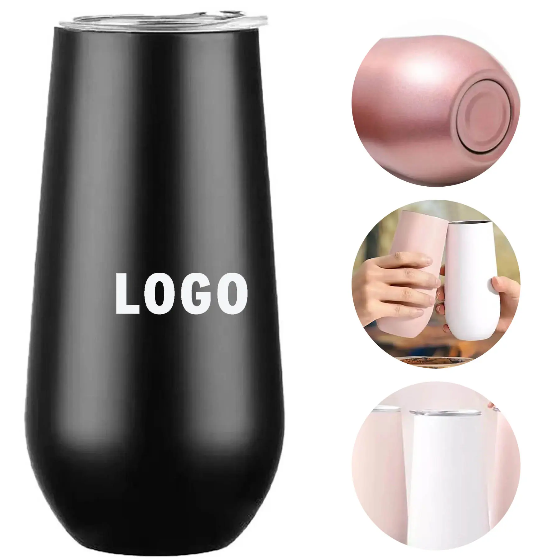 Double Wall Stainless Steel Tumbler Customizable Outdoor Travel Mug 2