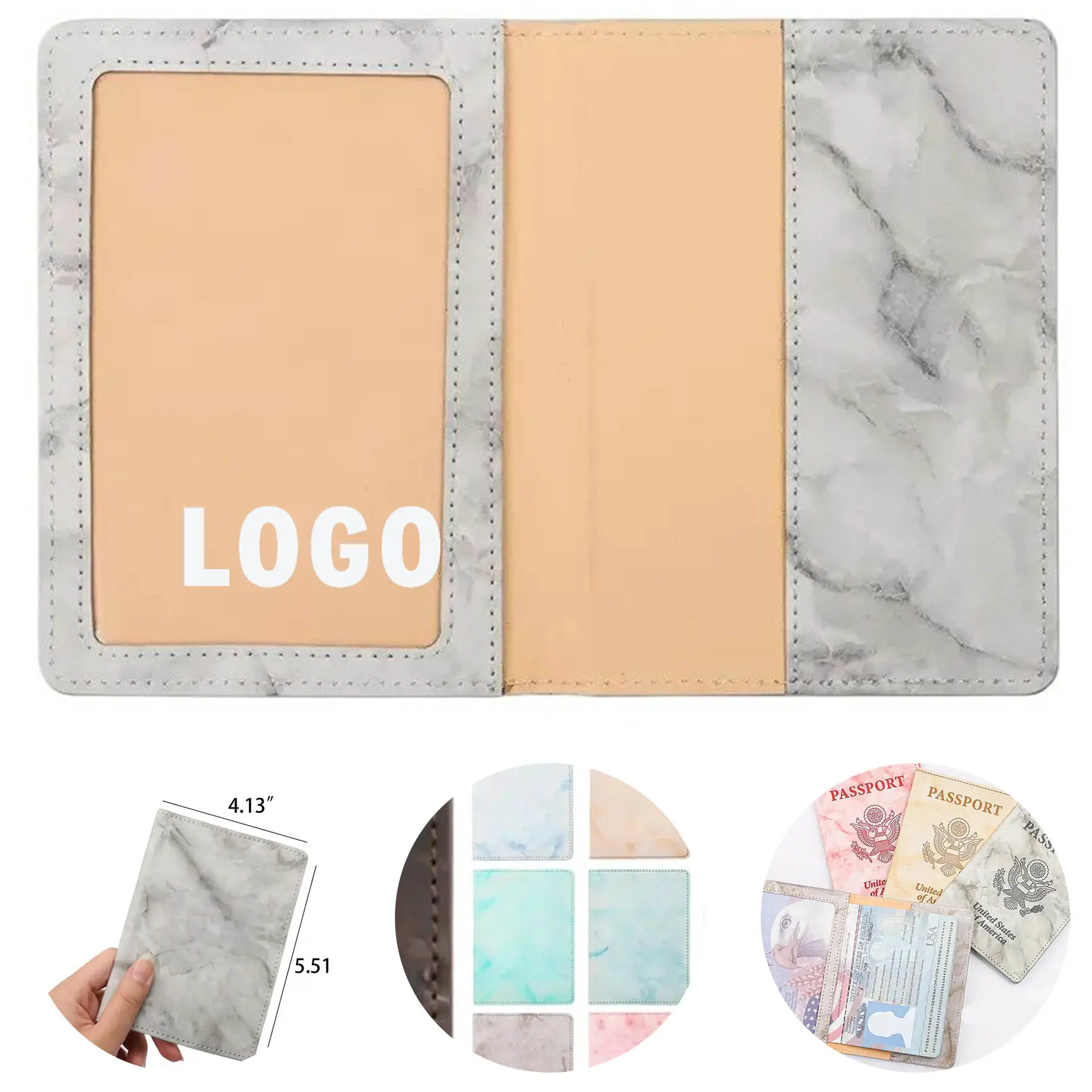 Premium Leather Passport Wallet Travel Organizer 2