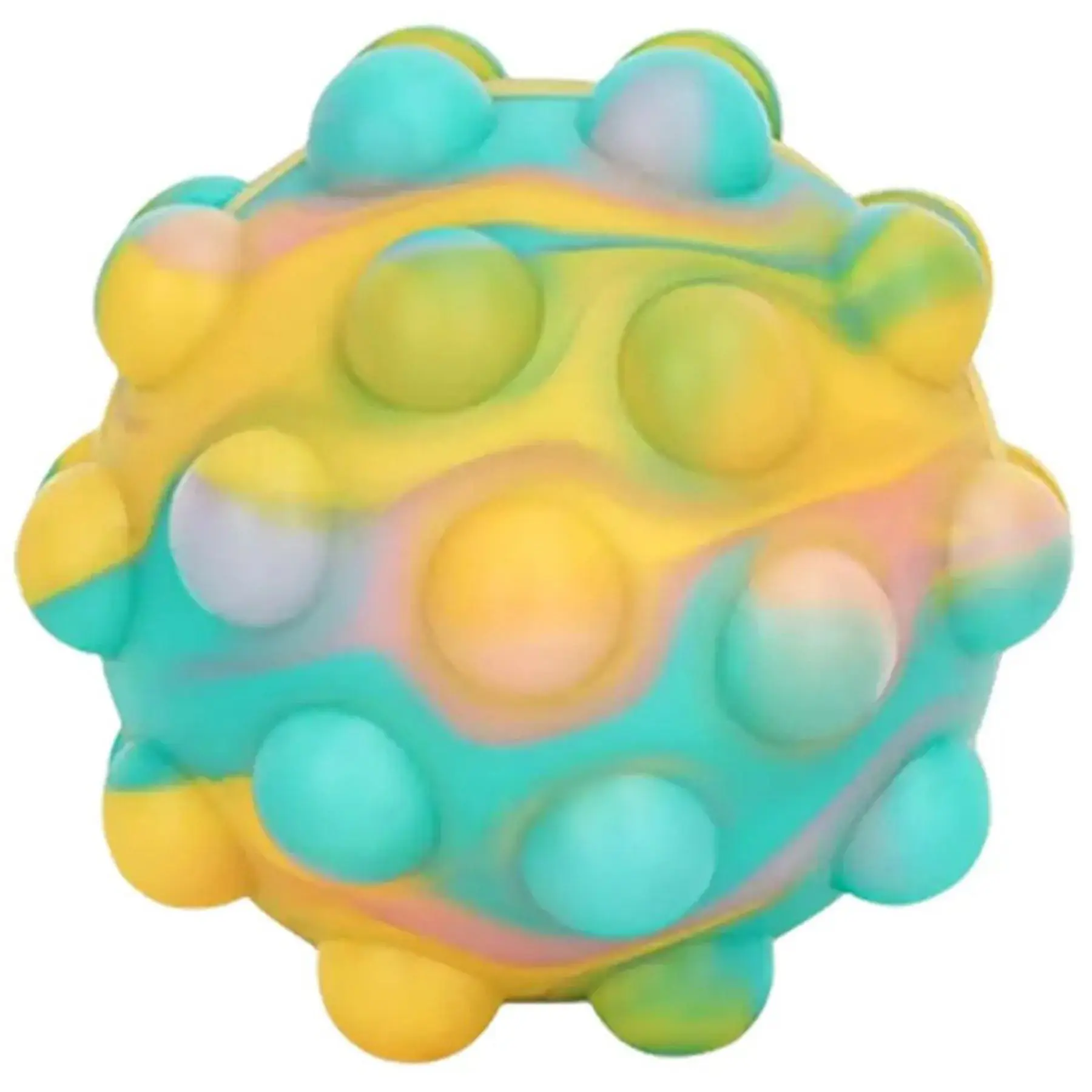 Custom Printed Silicone Bubble Pop Stress Ball for Desk Fidget Relief