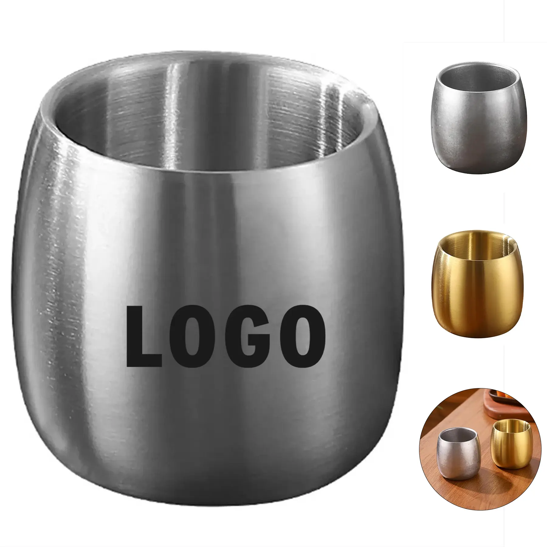 Compact Stainless Steel Cup 5oz Wine Tea Coffee 2