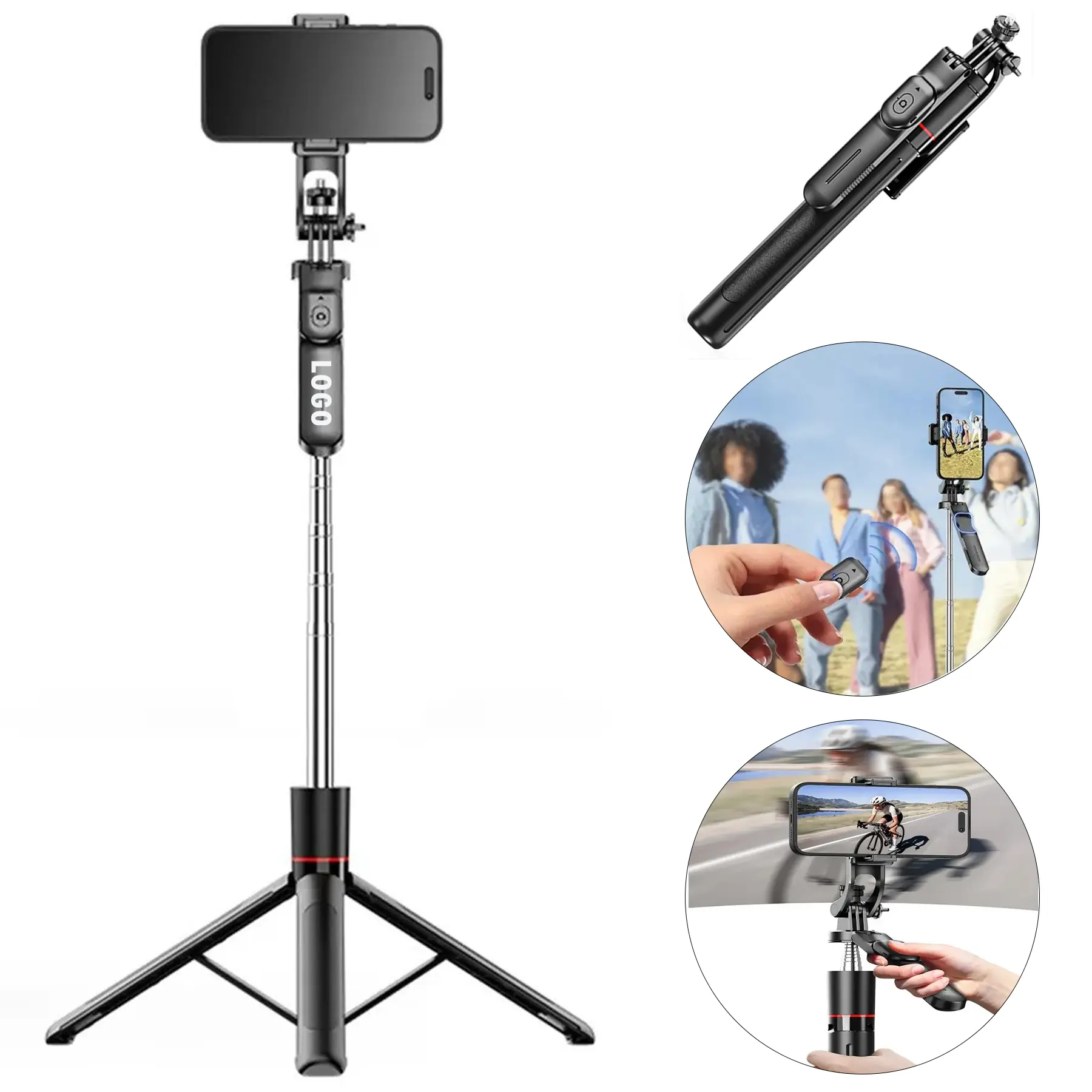 Bluetooth Selfie Stick Tripod Remote Stabilizer 2