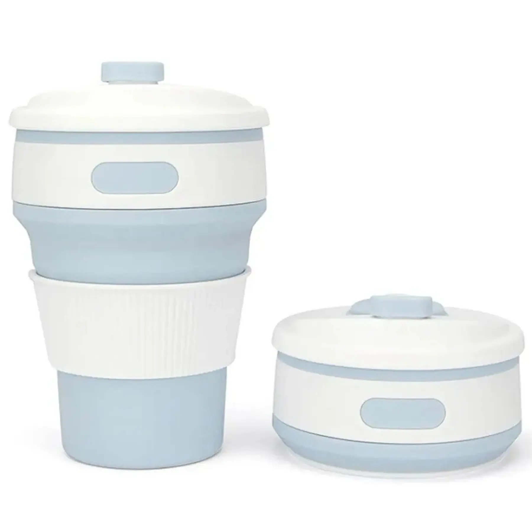 Foldable Silicone Cup 12 Ounce Reusable Travel Mug Compact