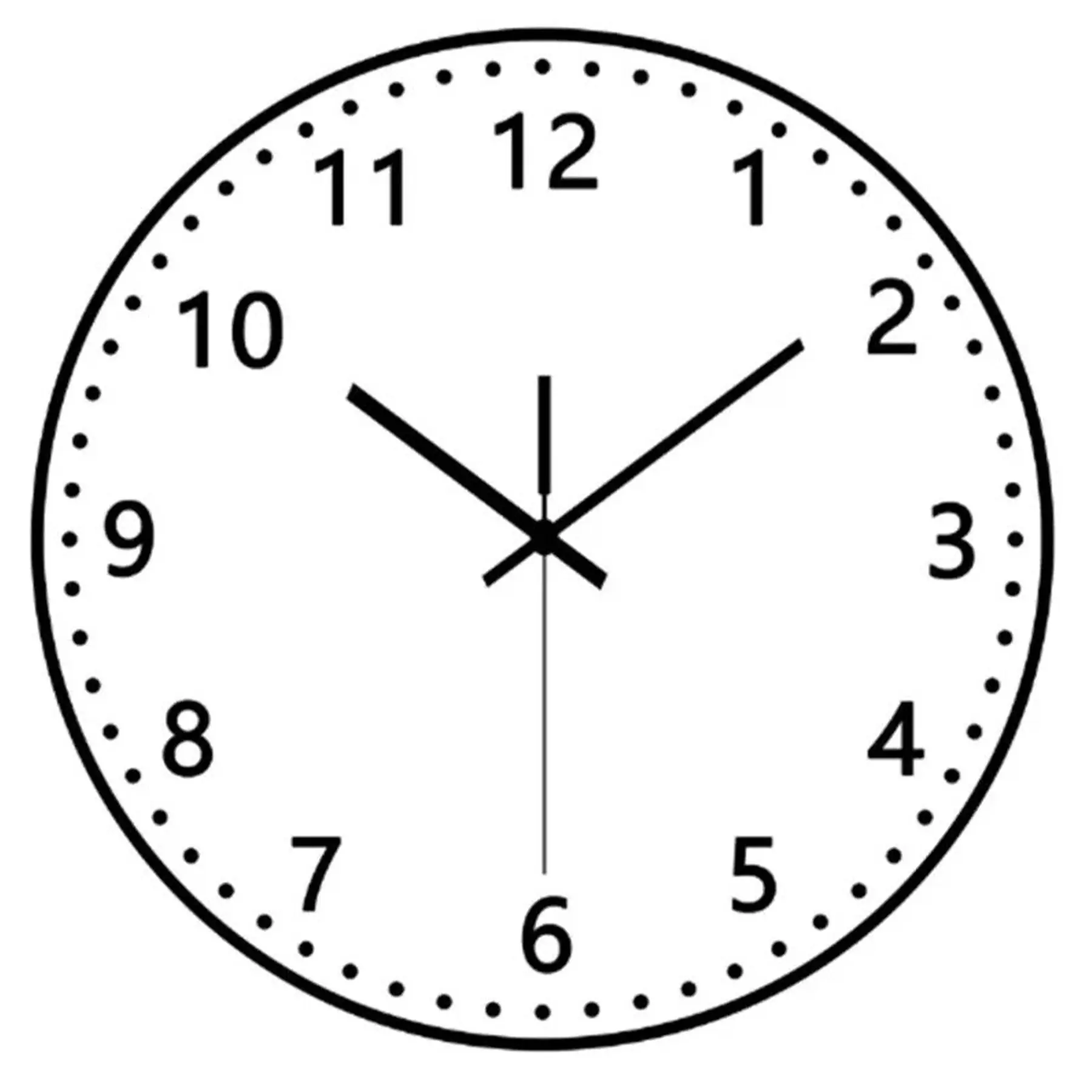 Custom Logo Plastic Wall Clock Office Branding Round White Dial