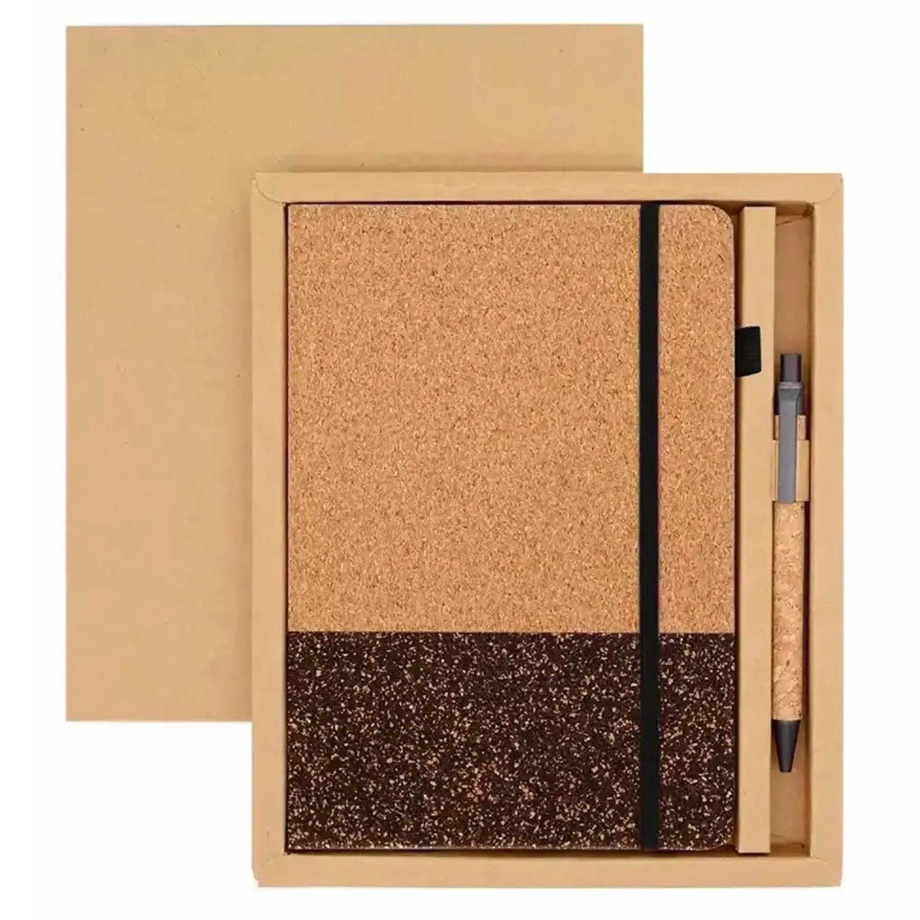 Sustainable Cork Coffee Ground Notebook Pen Set