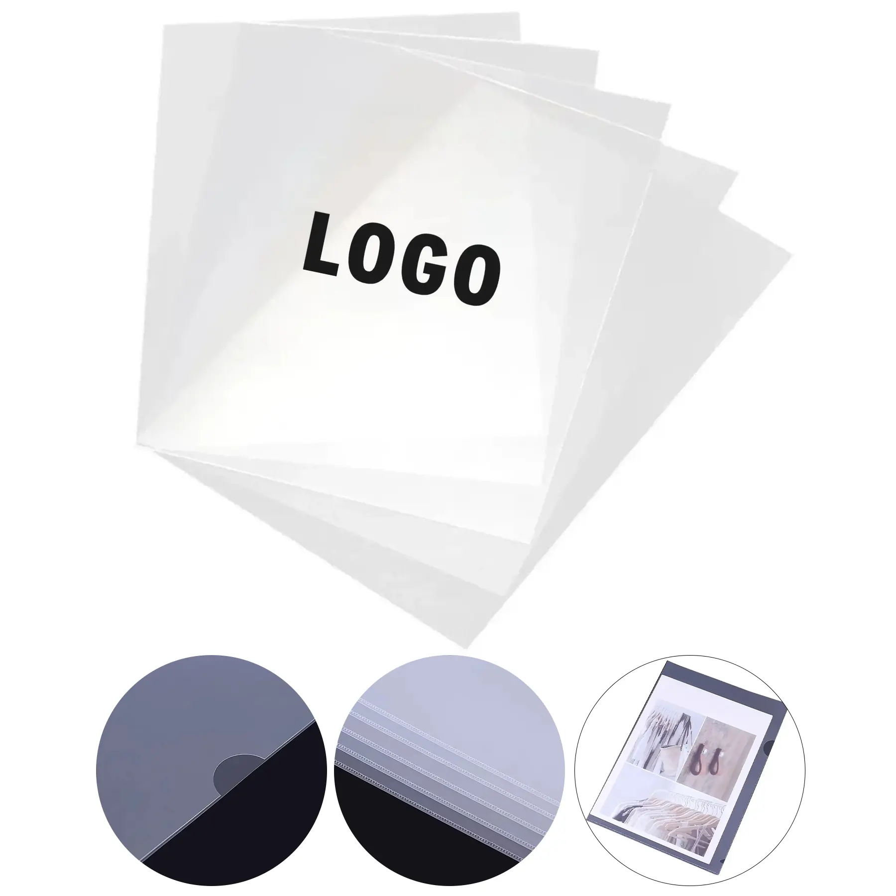Clear Waterproof Document Cover A4 Size Custom Imprint 2