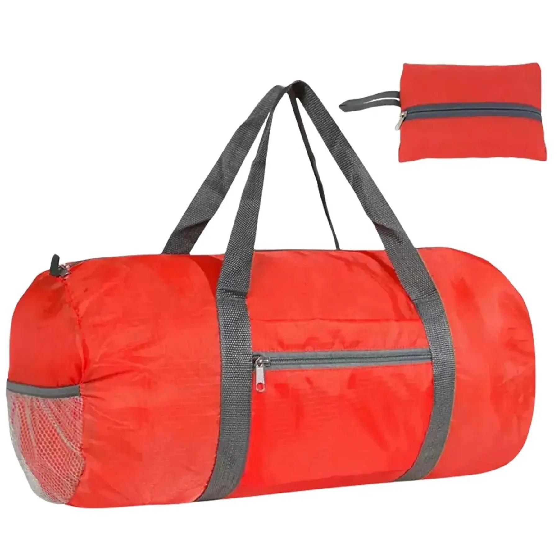 Collapsible Travel Duffel Bag 30L Zippered Pocket Water Resistant Carry Handles
