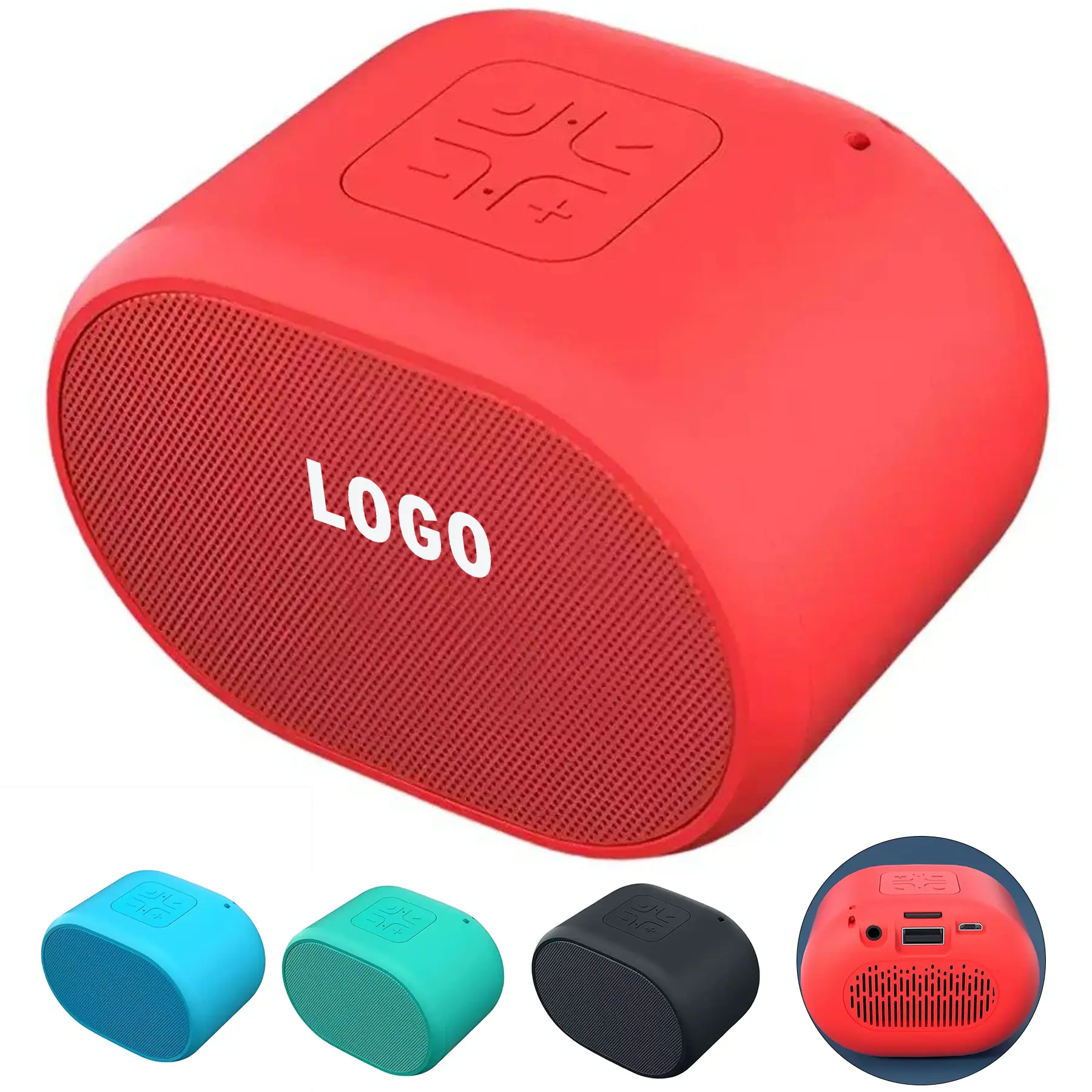 Custom Logo Portable Bluetooth Speaker Compact Gift for Outdoor and Travel 2