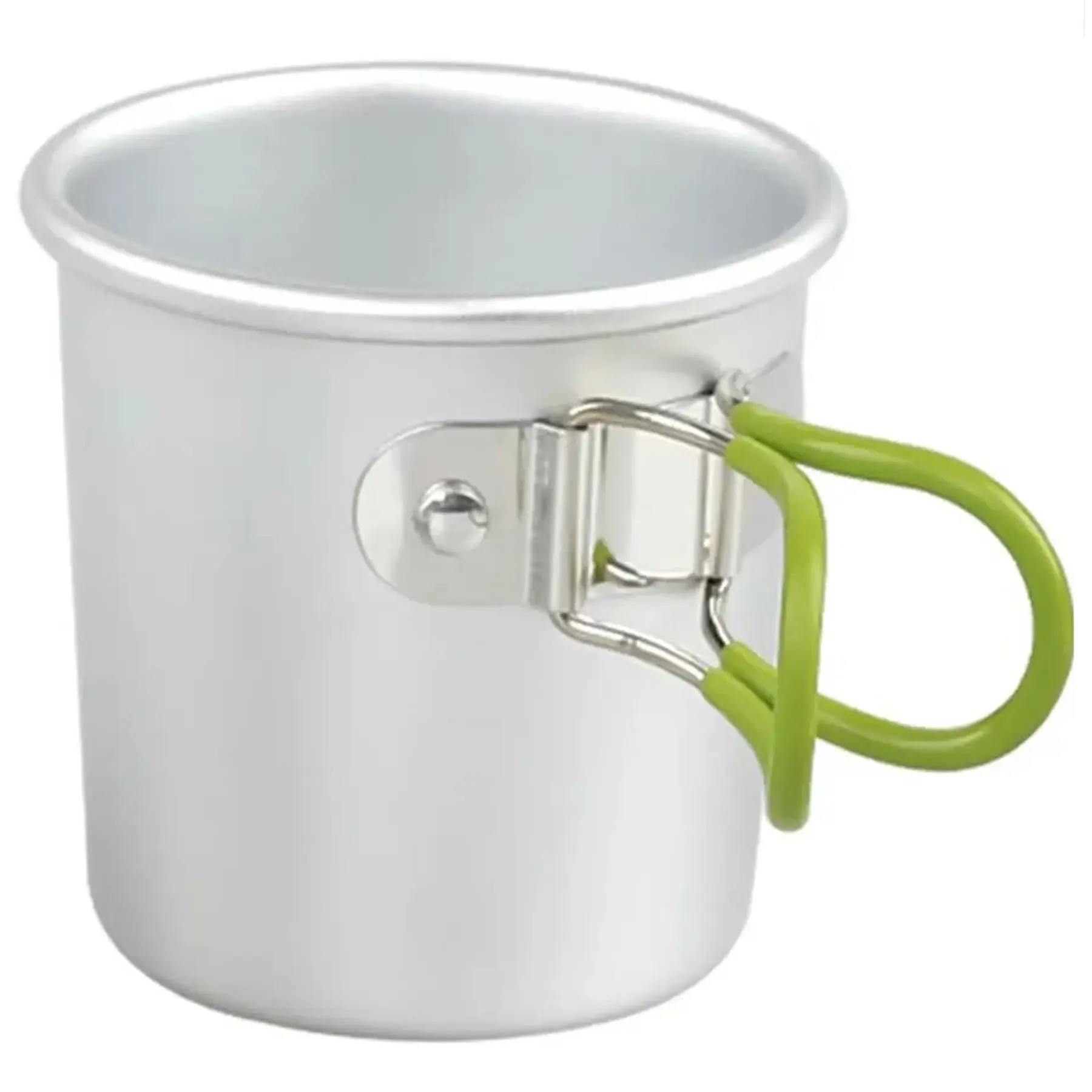 Foldable Handle Aluminum Camping Mug Custom Logo Outdoor Travel