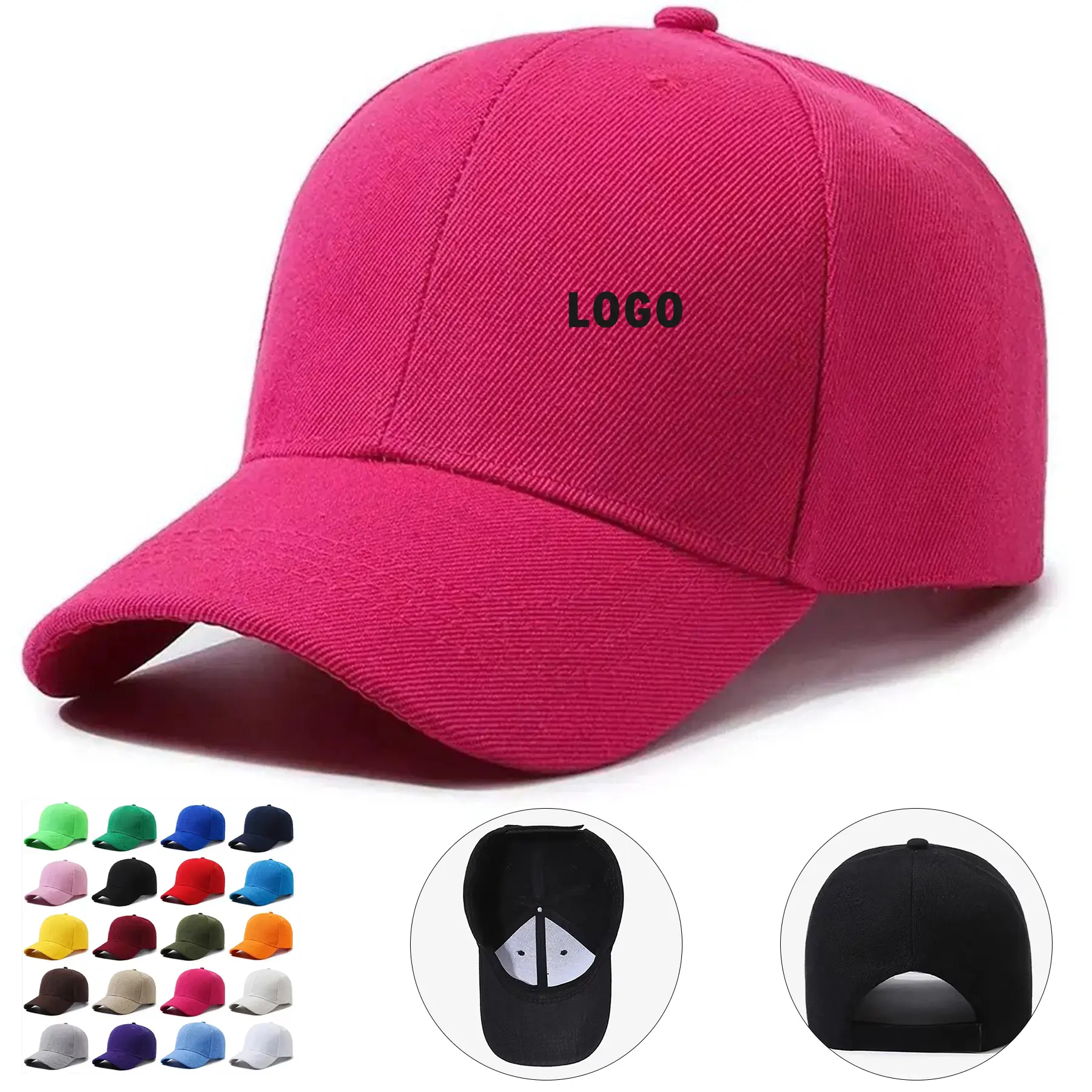 Personalized Embroidered Baseball Cap Sun Protection Adjustable Hat 2