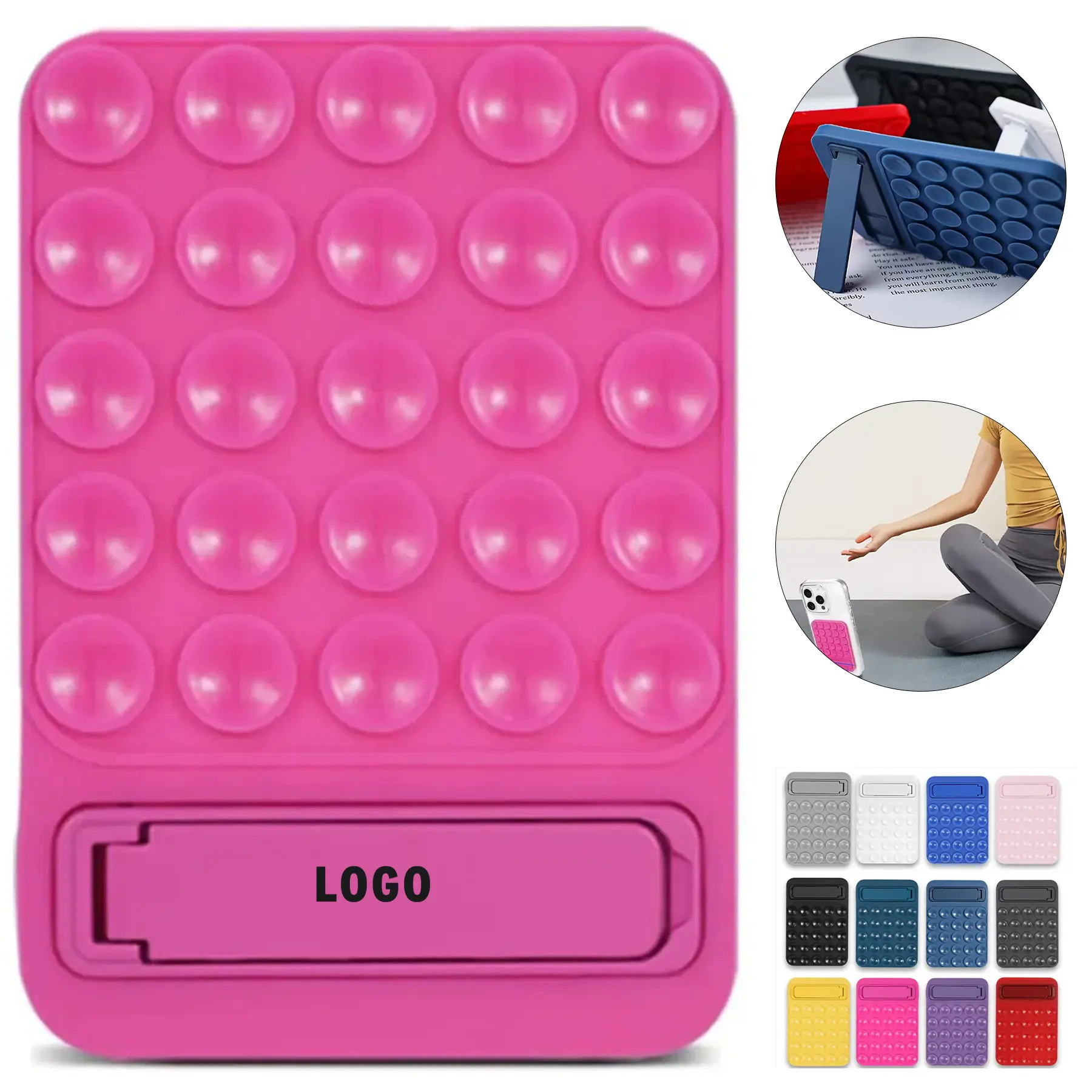 Silicone Suction Grip Phone Stand Desk Holder Non Slip 2