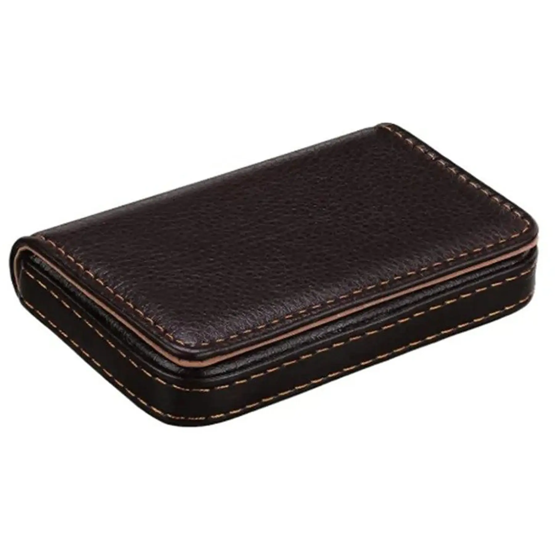 Premium Faux Leather Business Card Flap Wallet