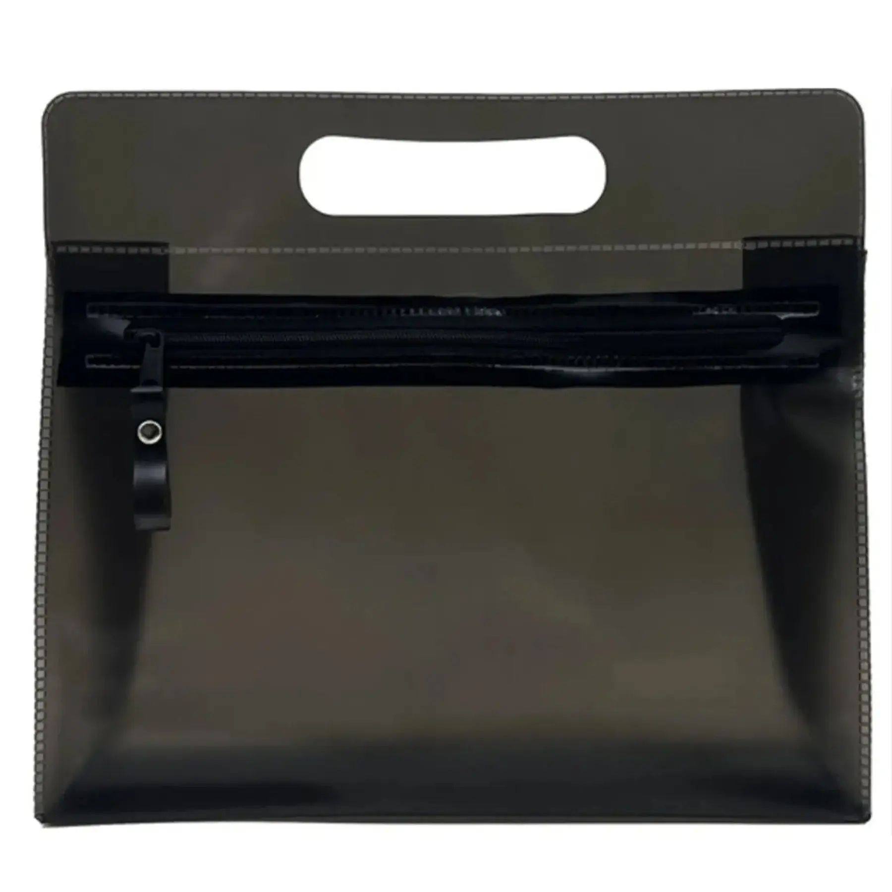 Clear PVC Zipper Tote Bag Travel Storage Handle