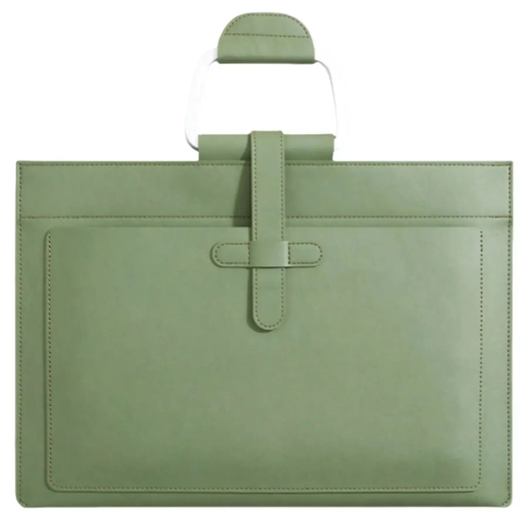 Executive Water Resistant PU Leather Business File Bag Handle