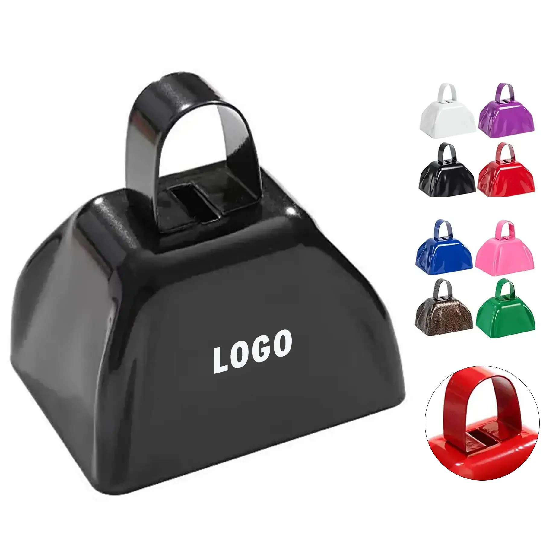 Portable Metal Cowbell Noise Maker Custom Logo 2